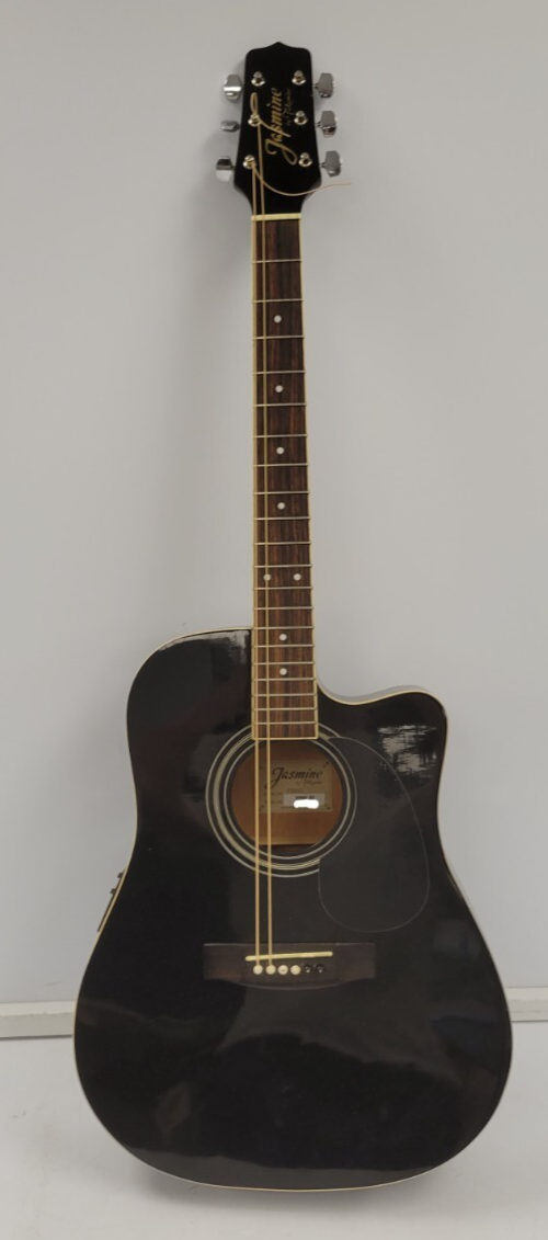 Jasmine E531C Acoustic Guitar - 6 String Dreadnought with Spruce Top for Beginners & Professionals | Perfect for Home Practice, Camping & Live Performances