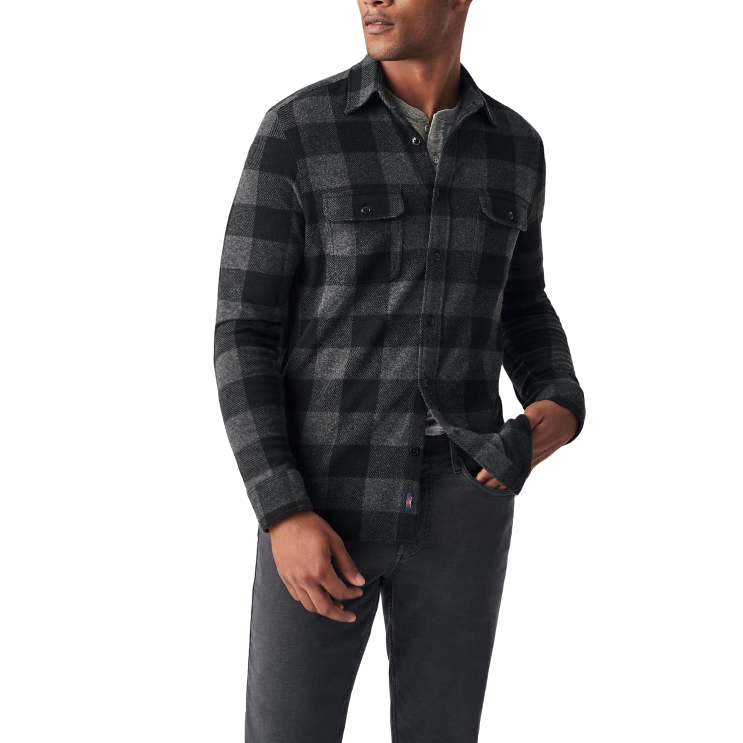 Faherty Men's Legend Sweater Shirt - Premium Cotton Blend Pullover for Casual & Outdoor Wear | Cozy Fall & Winter Layering Essential