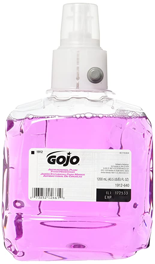 Antibacterial Plum Scent Foam Soap Refill - 1200ml (2 Pack) | Hand Wash for Kitchen, Bathroom & Office | Long-Lasting Fragrance