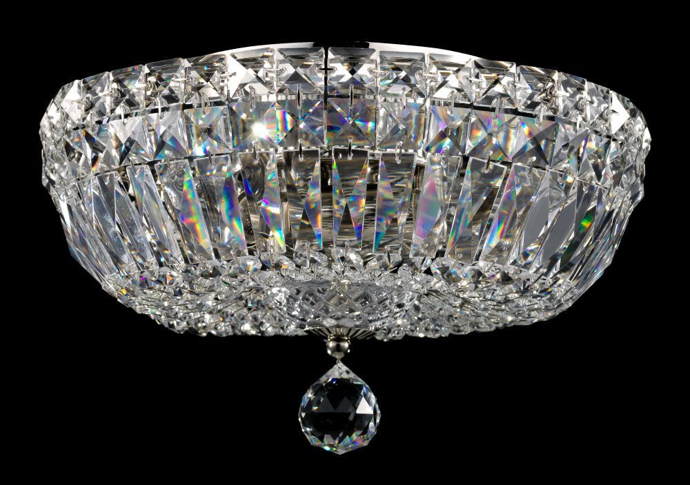 Basfor Crystal Ceiling Light Fixture - 16/12/3 Light Chandelier for Dining Room, Living Room & Bedroom - Elegant Modern Lighting for Home Decor