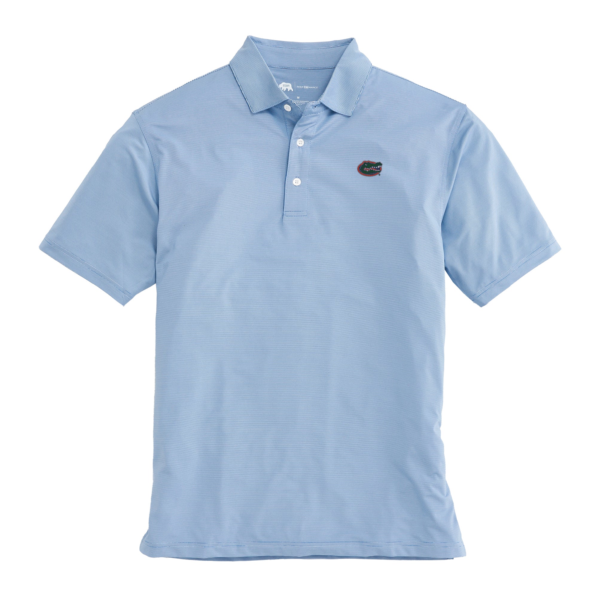 Florida Gators Hairline Stripe Performance Polo Shirt - Moisture Wicking, Breathable & Quick Dry for Men - Perfect for Golf, Tennis & Casual Wear