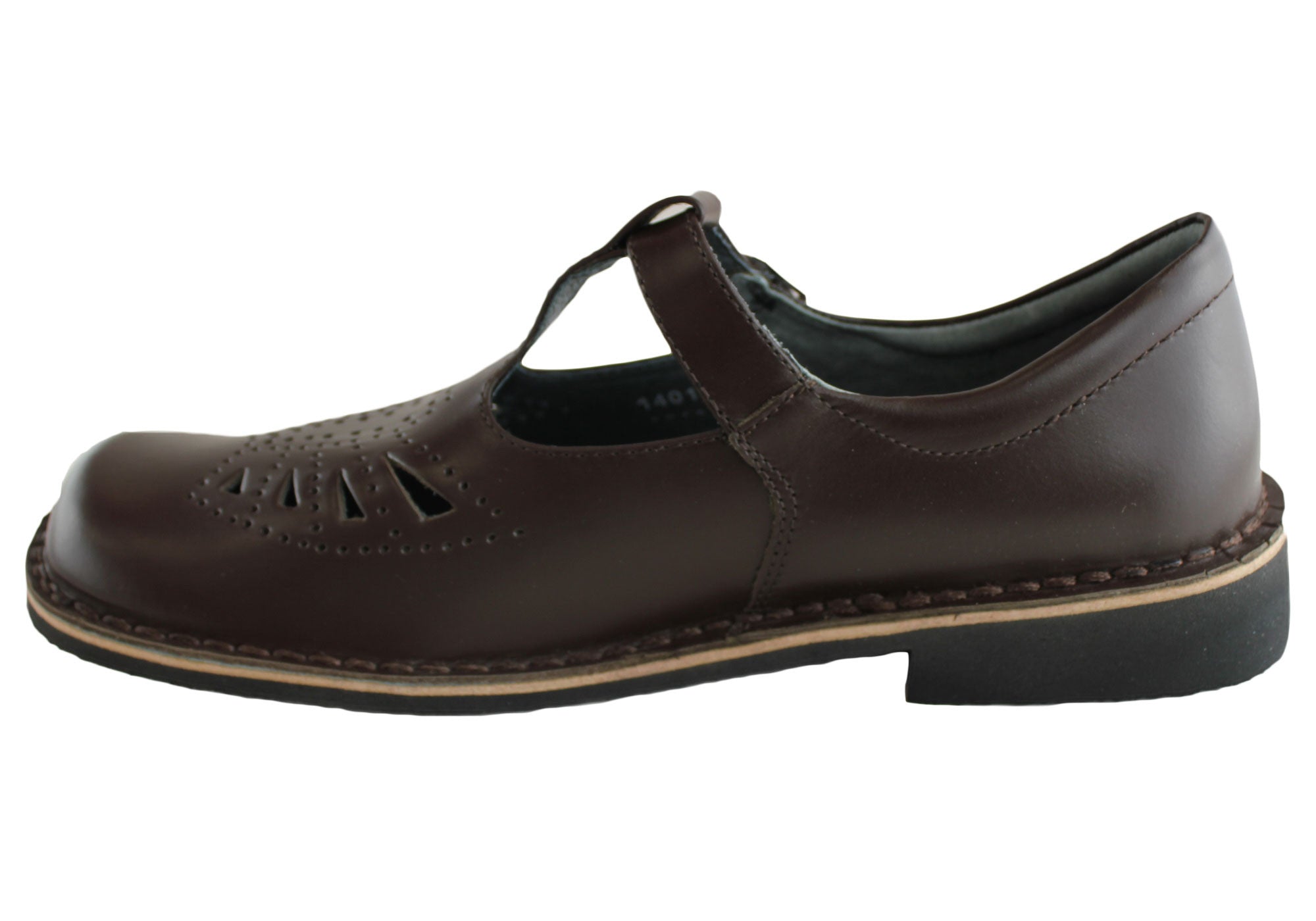 Harrison Indiana II T-Bar Leather School Shoes for Senior & Youth - Comfortable & Durable for Classroom, Daily Wear & Special Occasions