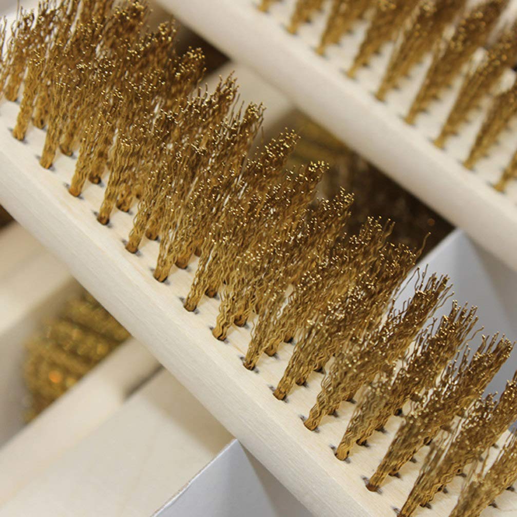 4pcs Brass Scratch Brush - Jewelry & Household Cleaning Tools for Electric Drill & Wooden Stripping