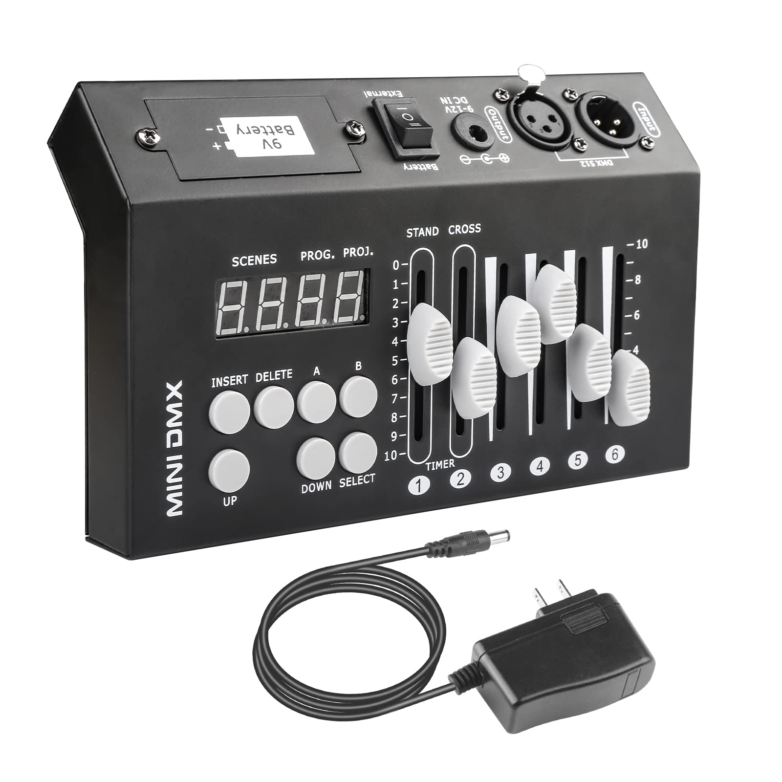 Professional DMX512 Light Controller - 54 Channel Portable Mini DJ Lighting Controller with DMX Decoder | Perfect for Stage Shows, Clubs, and Home Lighting Effects