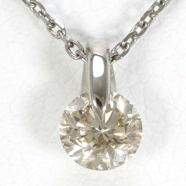 18K White Gold Brown Diamond Necklace - 0.32ct, 40cm (16 Inches) - Elegant Jewelry for Women, Perfect for Weddings, Anniversaries & Special Occasions