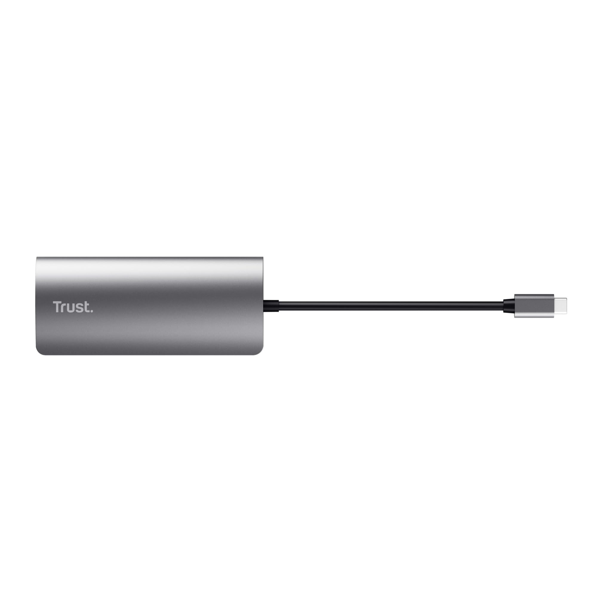 Trust Dalyx 7-in-1 USB-C Hub with HDMI 4K 30Hz, Ethernet, 2 USB-A Ports, SD/MicroSD Card Readers - USB C Adapter for MacBook Pro/Air, Windows Laptops, Chromebook - Perfect for Home Office, Remote Work & Travel