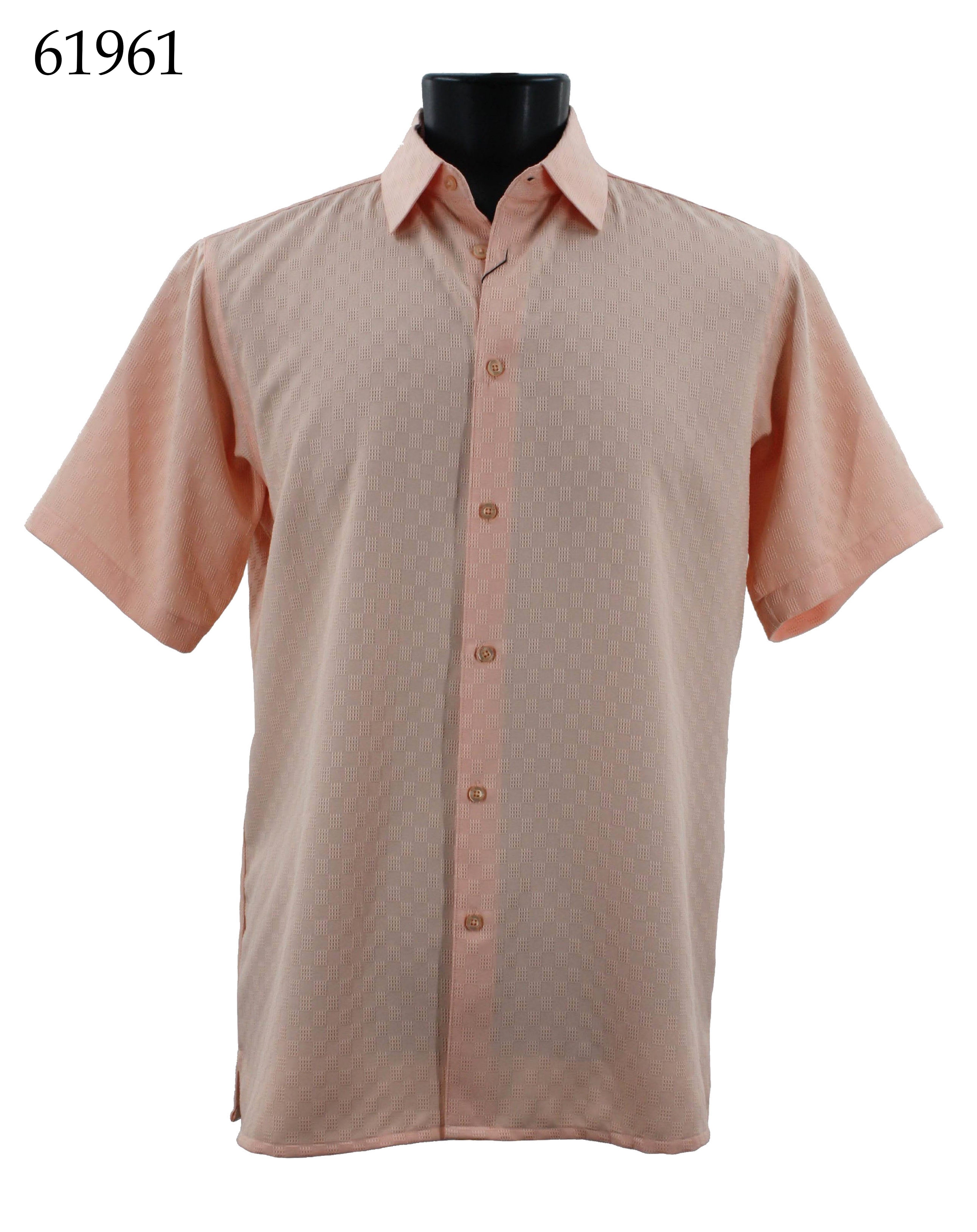 Bassiri Men's Casual Short Sleeve Shirt 61961 - Breathable Cotton Summer T-Shirt for Outdoor Activities, Travel & Everyday Wear