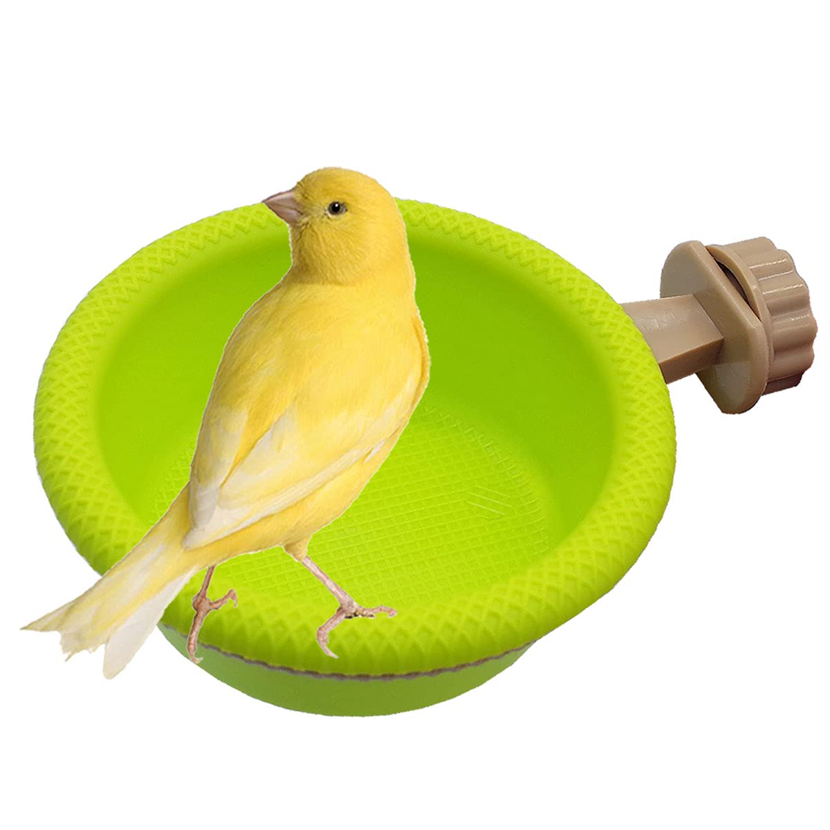 FOIBURELY Multi-Function Bird Bath Tub for Parrots, Canaries, Finches & Budgies - Cage Mounted Bathing Station with 4.5