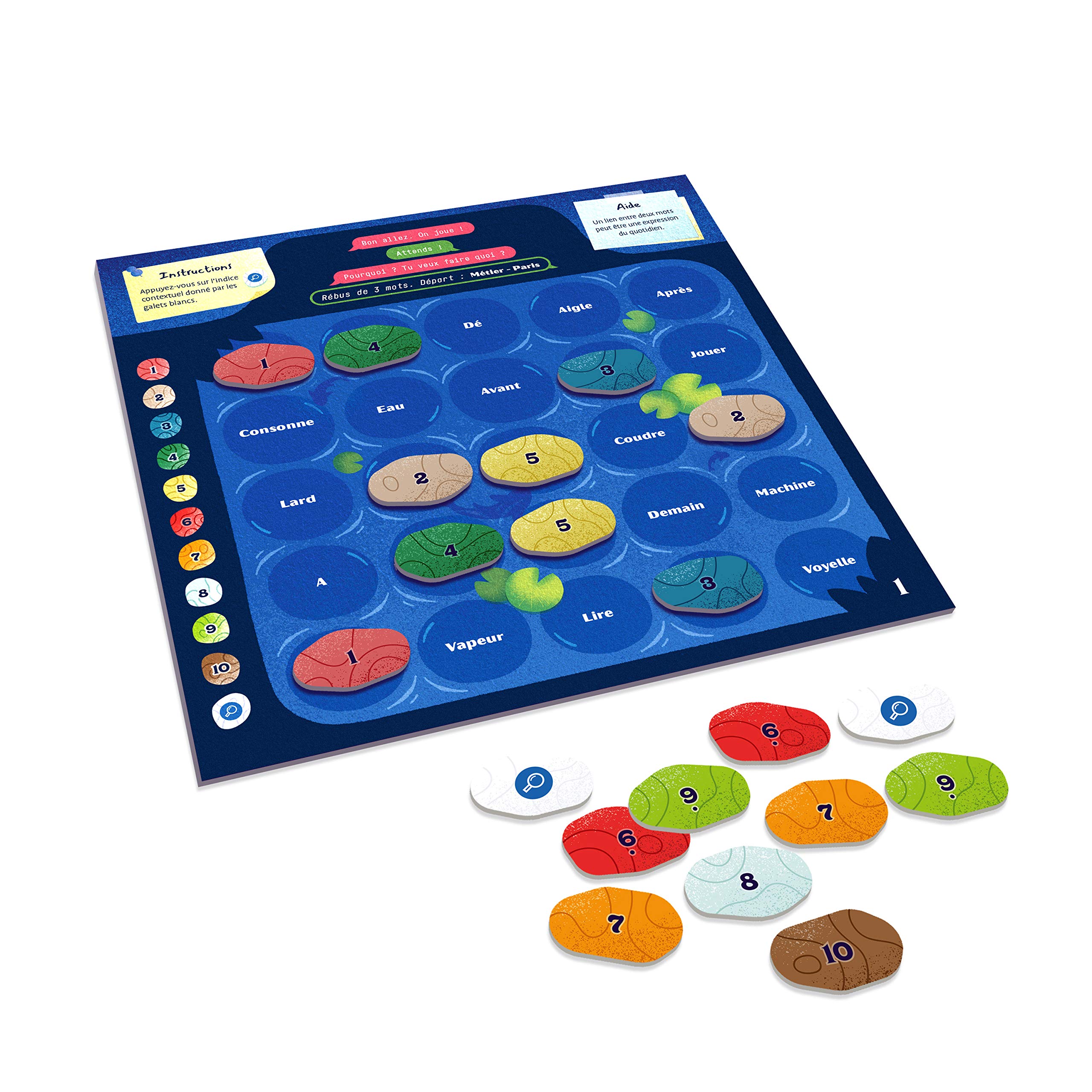 Flip Flap Editions Ricochet 2: The Profile of the Faceless Man - Board Game for Mystery & Deduction - Word Association - Solo or Cooperative Play - 30 Puzzles - Riddles & Rebus - Perfect for Family Game Nights, Brain Teasers, and Detective-Themed Parties