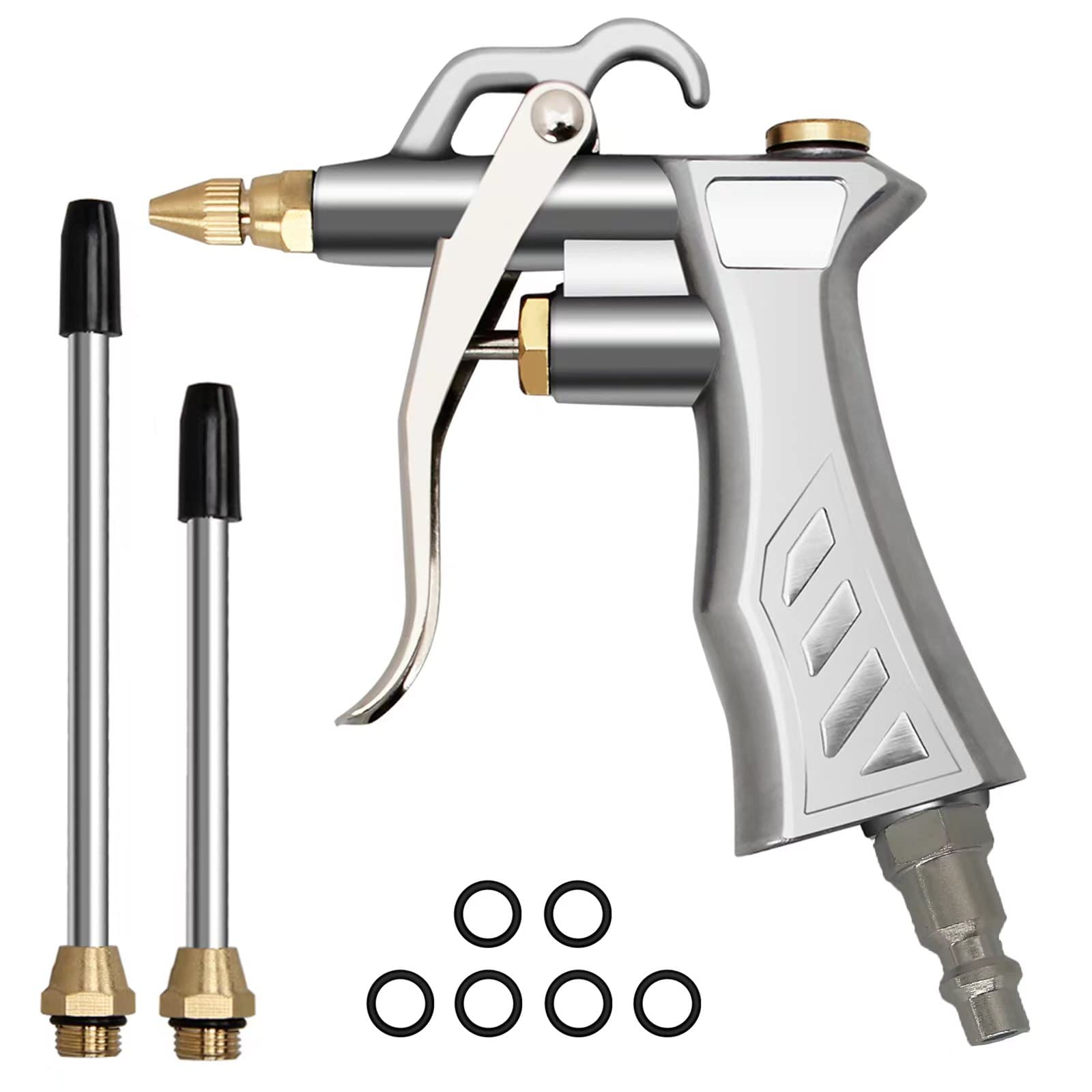 Wakenne Air Blow Gun with Nozzle & Extensions - Powerful Dust Cleaning Tool for Air Compressor | Ideal for Workshop, Garage & DIY Projects