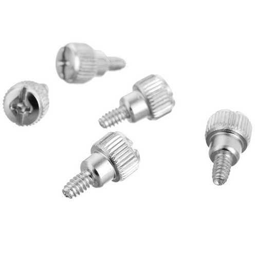 Akasa AK MX005 12-Pack Coarse Thread Thumbscrews - Tool-Free Installation for PC Cases & Internal Components - Perfect for Computer Building & Hardware Upgrades