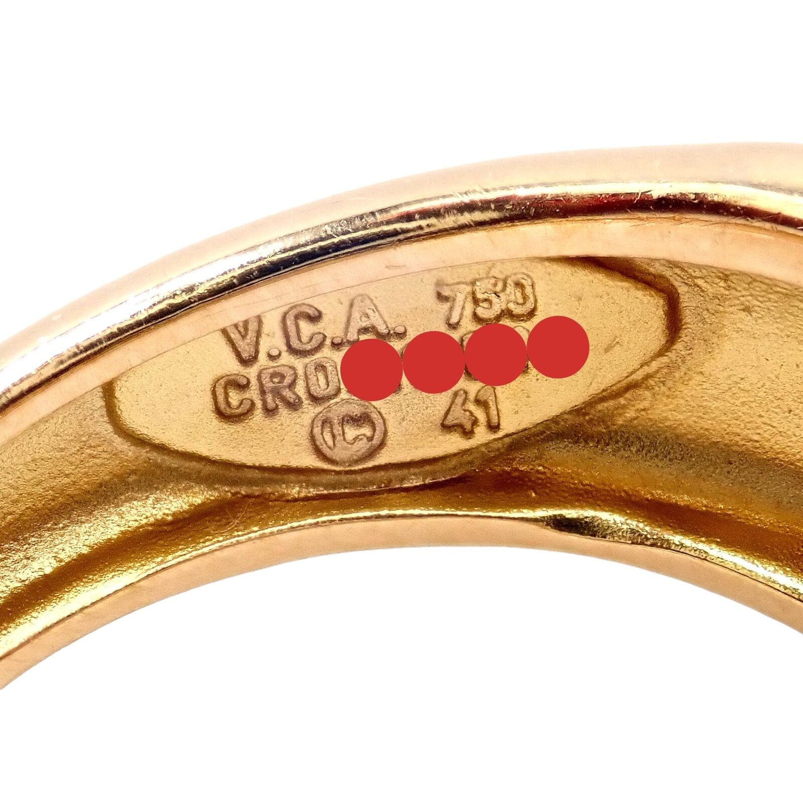Authentic Van Cleef & Arpels 18k Yellow Gold Diamond Heart Ring - Luxury Jewelry for Women, Perfect for Anniversaries & Special Occasions