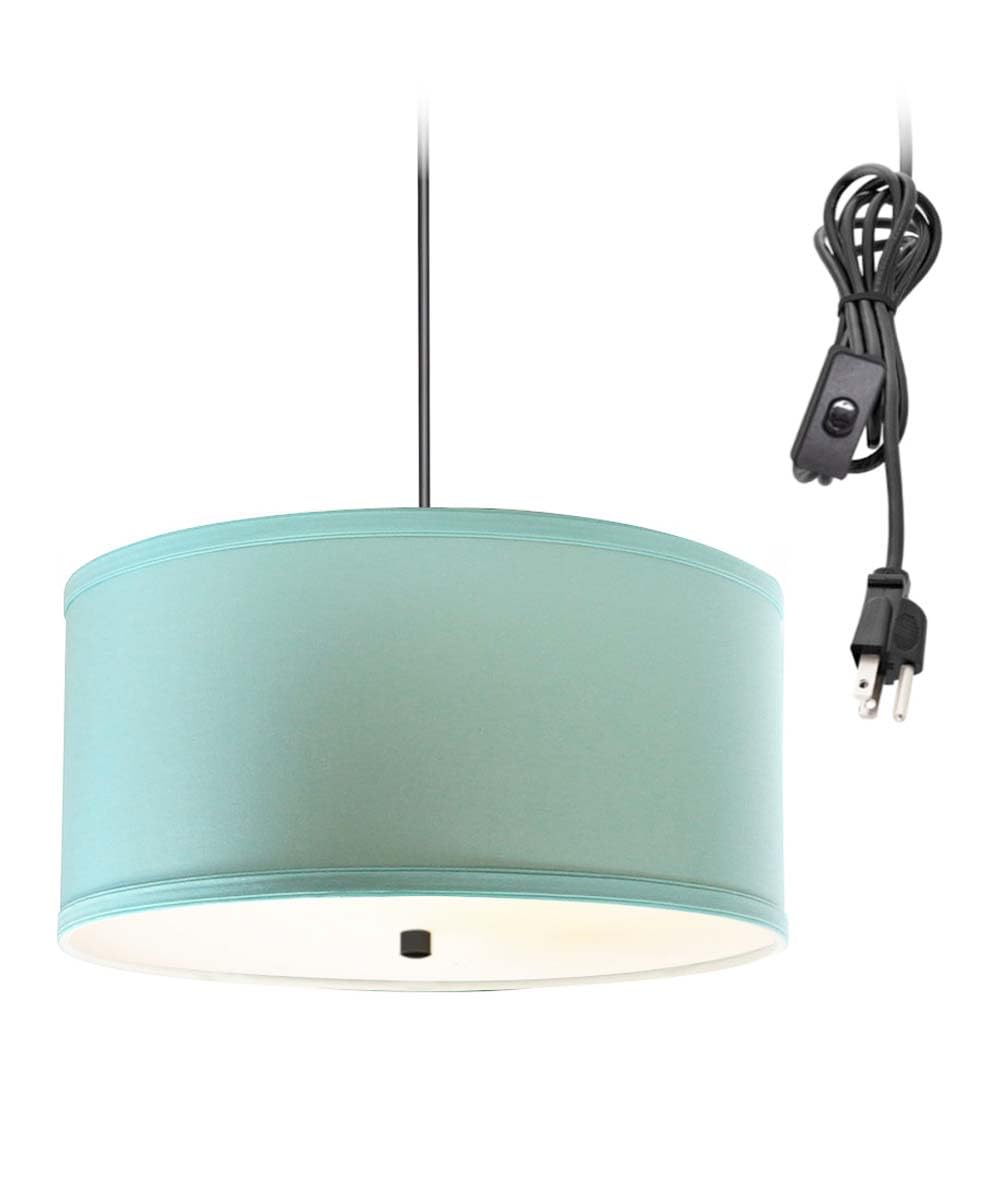 HomeConcept 2-Light Swag Plug-in Pendant Light Fixture - 14