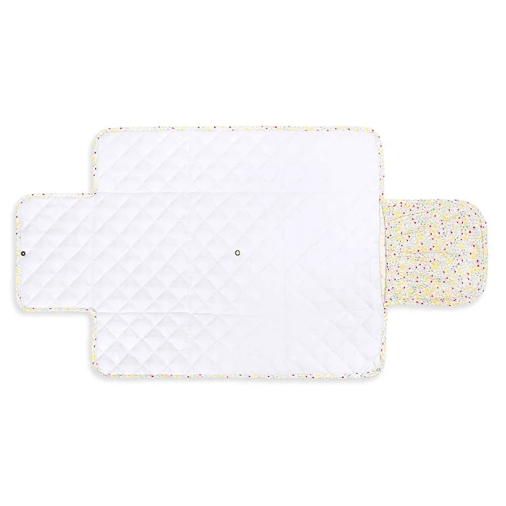 Avery Row Travel Changing Mat - Portable Baby Diaper Changing Pad with Wildflower Design | Perfect for On-the-Go Parents, Travel, and Outdoor Adventures