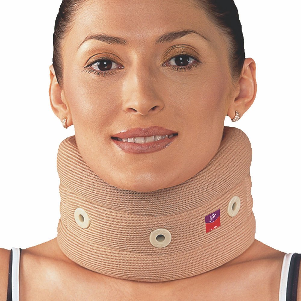 Flamingo Cervical Collar Neck Brace for Pain Relief - Large Size, Adjustable Support for Neck Injuries, Whiplash & Post-Surgery Recovery - Perfect for Sleeping, Travel & Daily Comfort