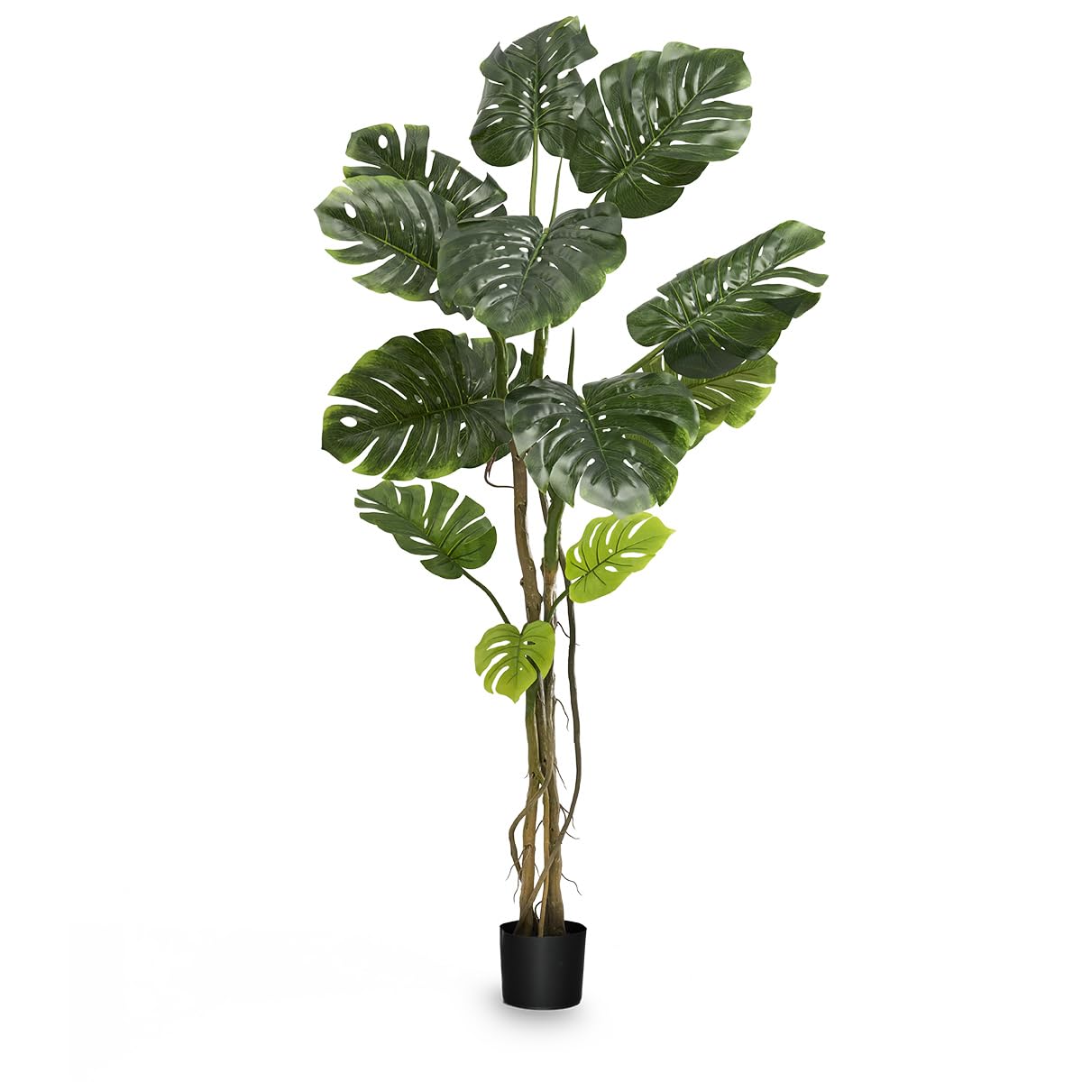 Maia Shop 6ft Artificial Monstera Plant - Realistic Fake Monstera Deliciosa Tree for Home & Office Decor - Indoor Large Tropical Palm Plant - Perfect for Living Room, Bedroom, or Office Space Decoration