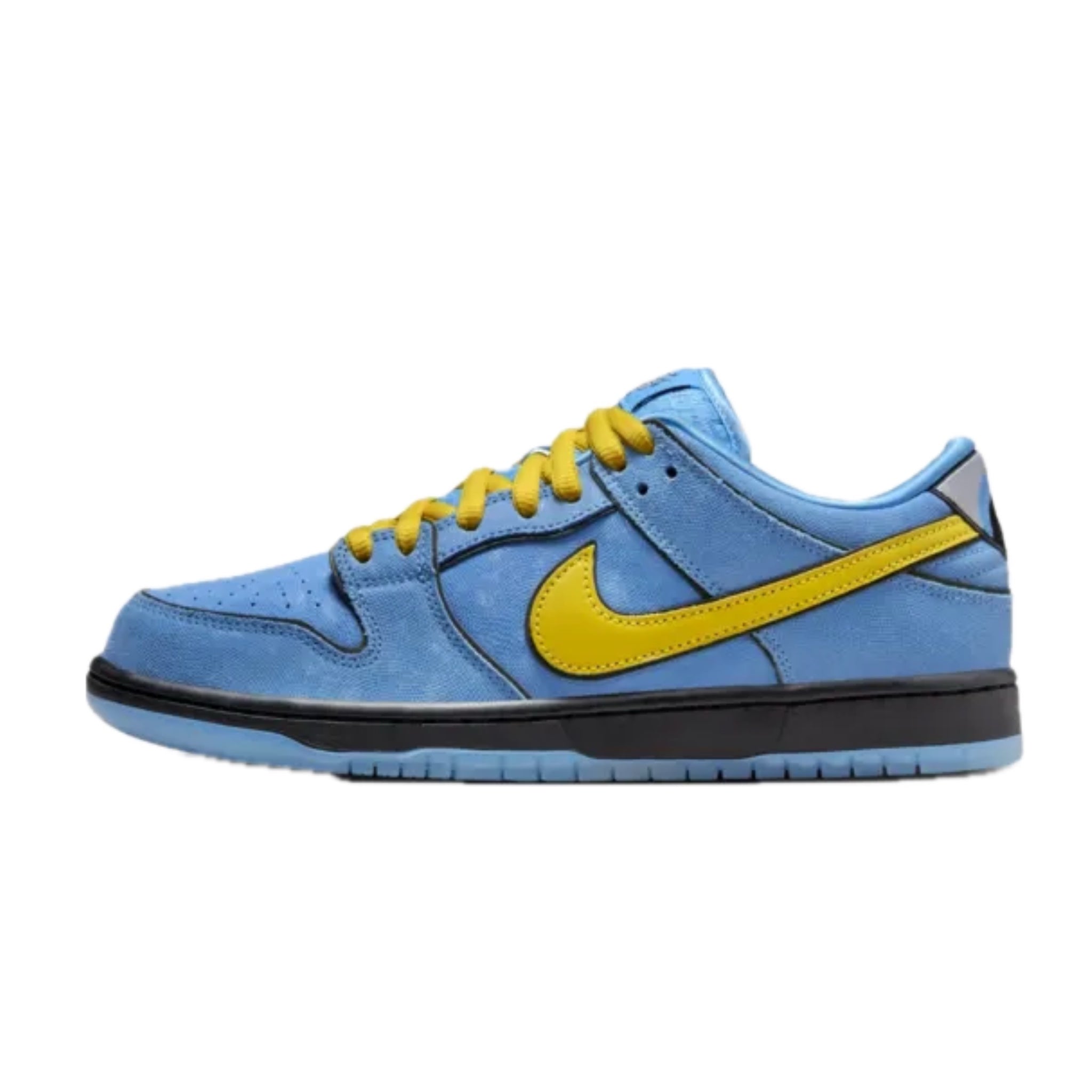 Nike SB Dunk Low Pro QS Powerpuff Girls Bubbles Sneakers - Mean Blue, Chill, Deep Royal Blue - Limited Edition Skate Shoes for Streetwear & Collectors