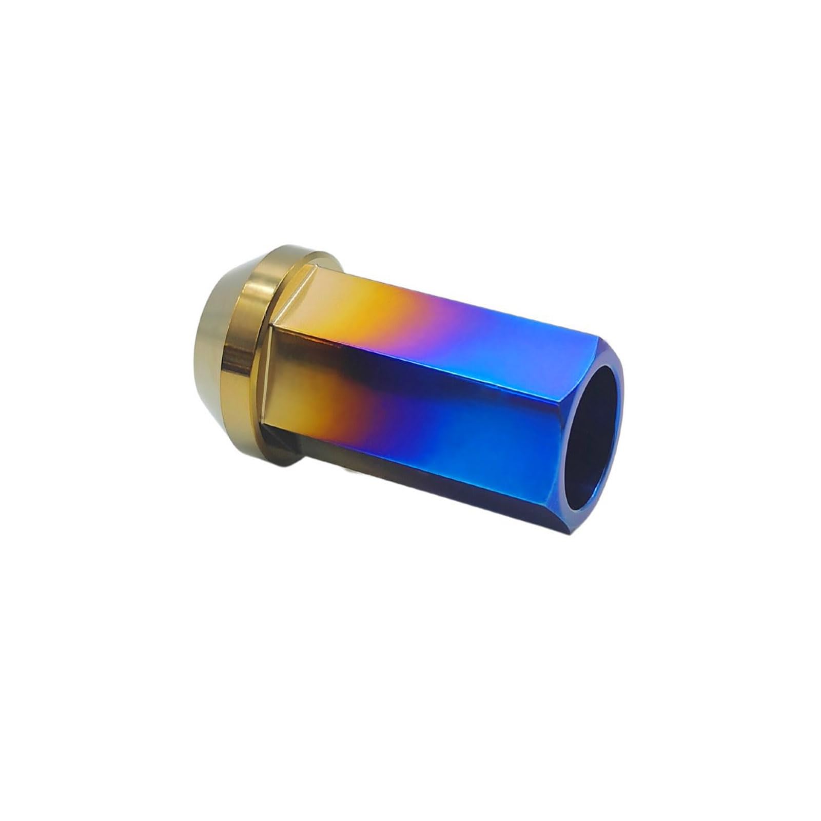 Rison Titanium Open End Lug Nuts M12x1.25 - Ultra Lightweight Racing Lug Nuts (20 PCS Set) - Burnt Blue Finish for High-Performance Cars & Sports Vehicles - Durable Automotive Accessories for Track & Street Use