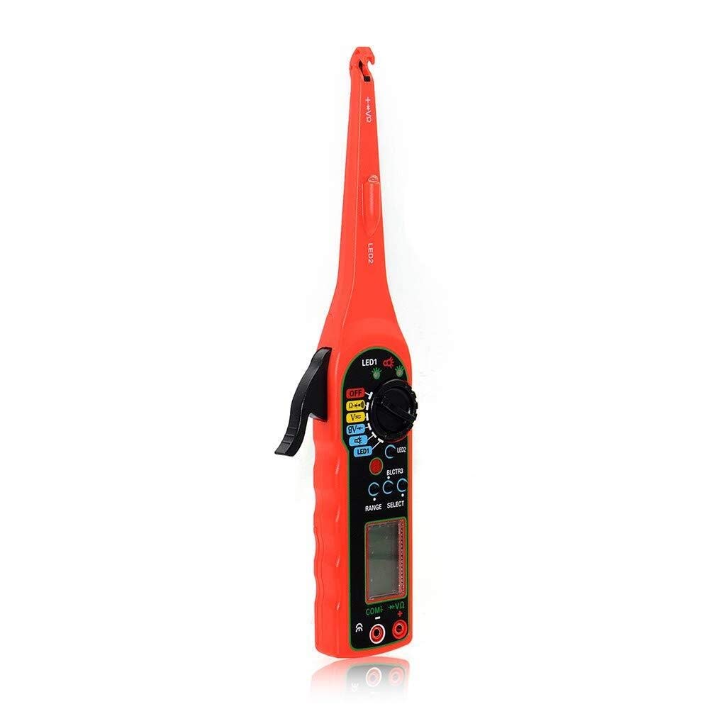 Wduuoo Automotive Circuit Tester - 12V/24V Digital Multimeter & Voltage Tester with LED Test Light for Car Electrical Diagnostics | Perfect for Auto Repair, Engine Troubleshooting & Vehicle Maintenance