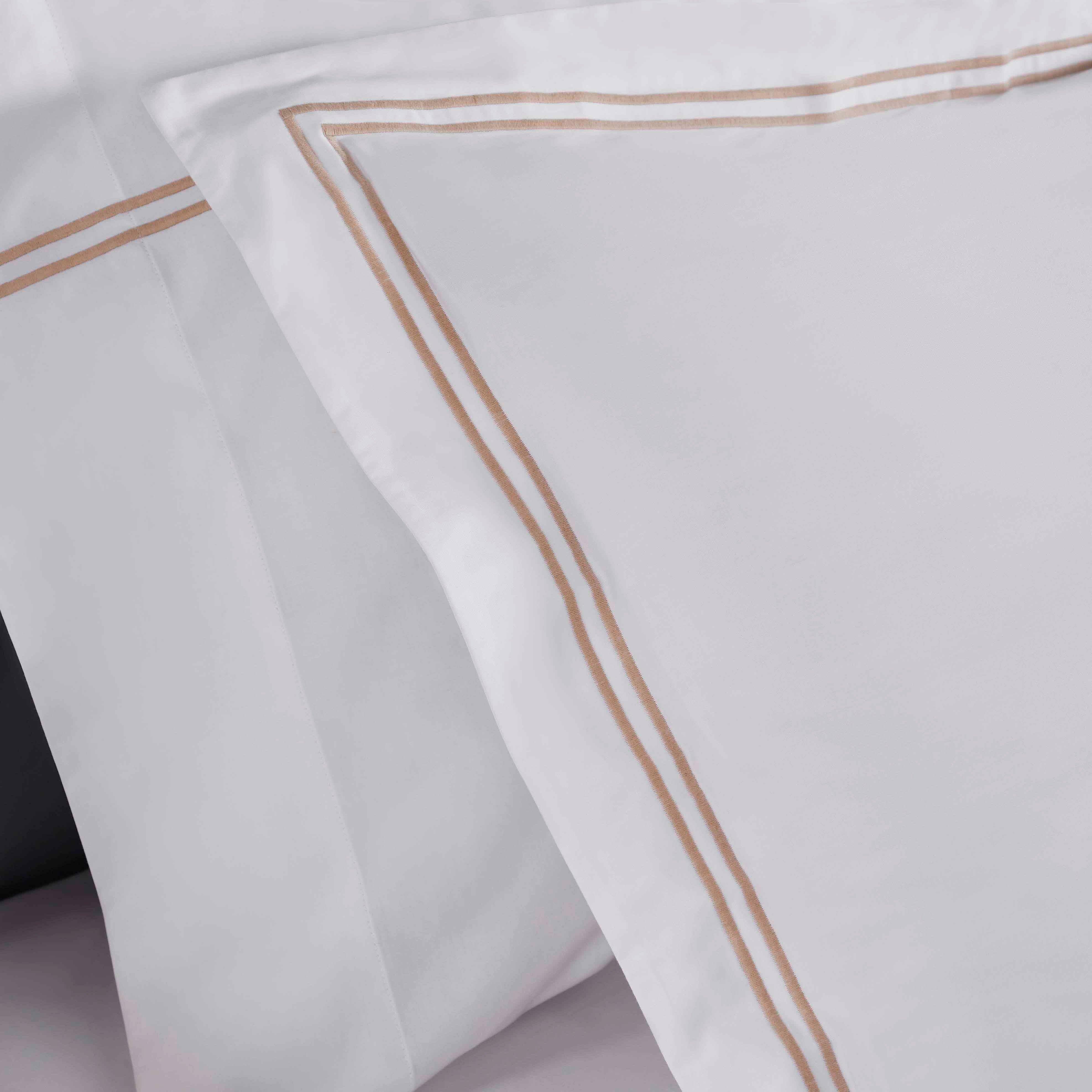 Spring Blooms Cotton 2-Line Embroidered 3-Piece Duvet Cover Set - Soft Bedding for Master Bedroom & Guest Room Decor