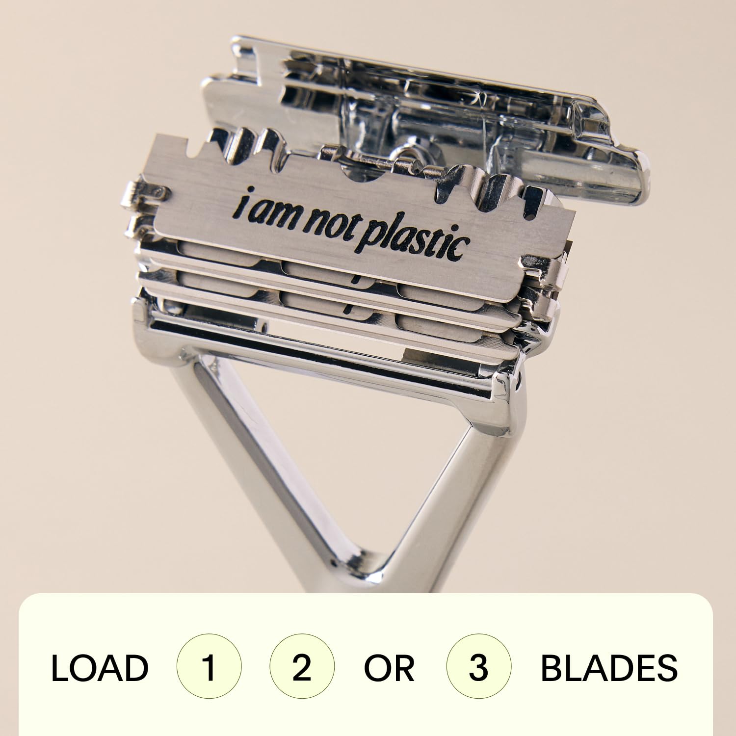 Leaf Razor Set - Eco-Friendly Safety Razor with Stand, 50 Single-Edge Blades & Blade Bank | Premium Black Shaving Kit for Men & Women | Perfect for Travel, Home Use & Sustainable Grooming