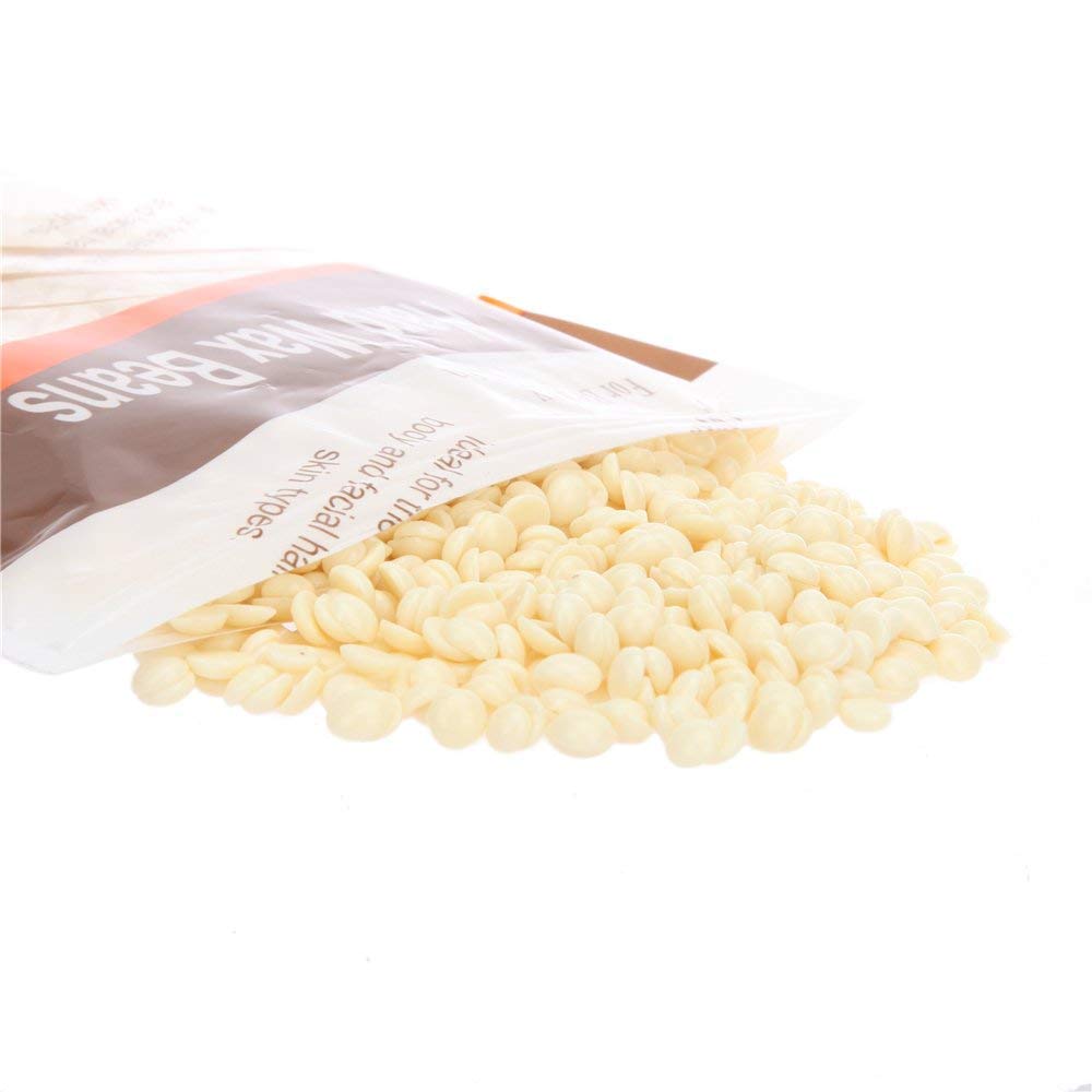 ClubBeauty Hard Wax Beans (100g) - Painless Hair Removal Wax for Brazilian, Face, Bikini, Body & Legs | Yellow Wax Beans for At-Home Use | Unisex Adults | Perfect for Salon-Quality Hair Removal at Home