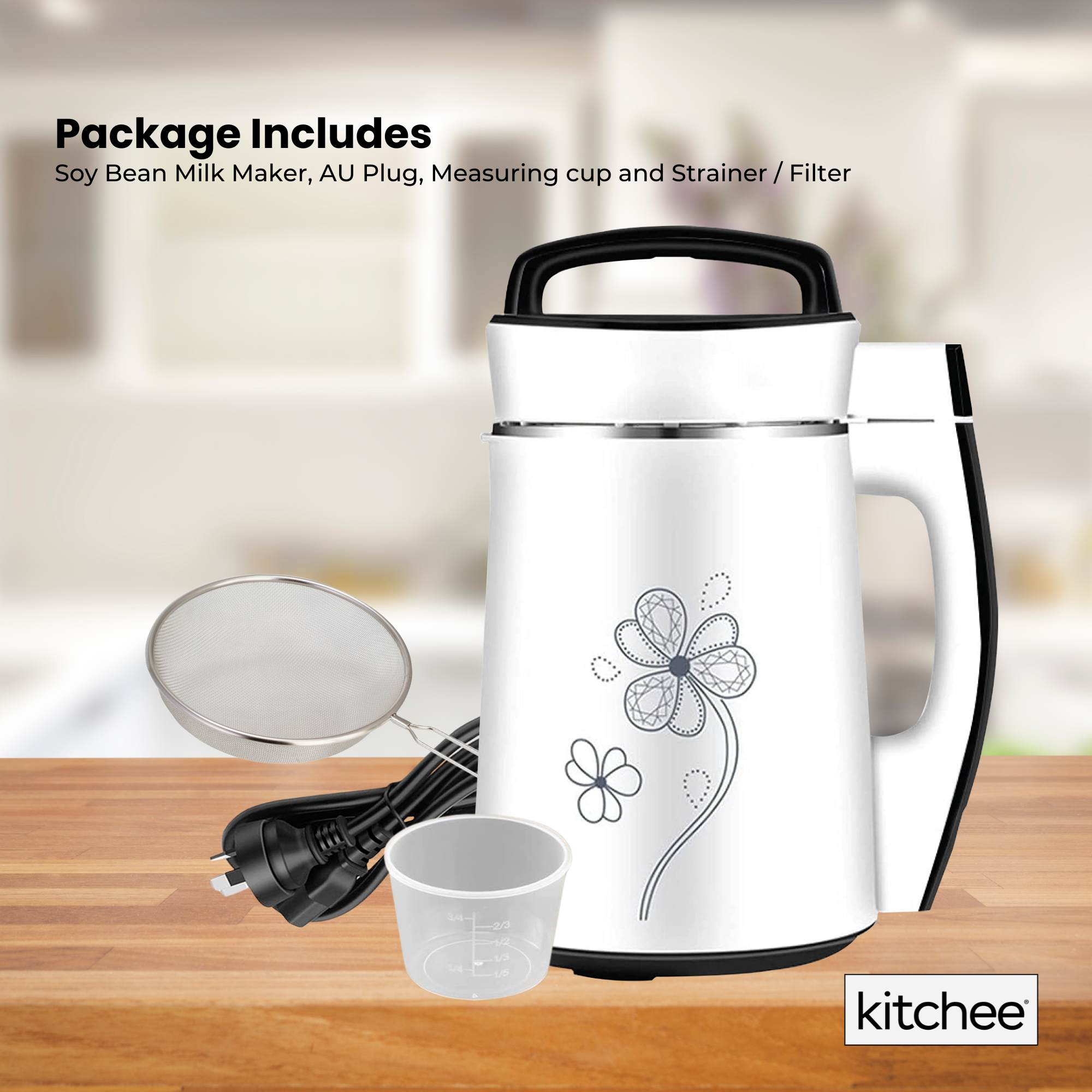1.2L Electric Soy Milk Maker Machine - Automatic Nut Blender for Almond, Soybean & More | Perfect for Homemade Plant-Based Milk & Smoothies