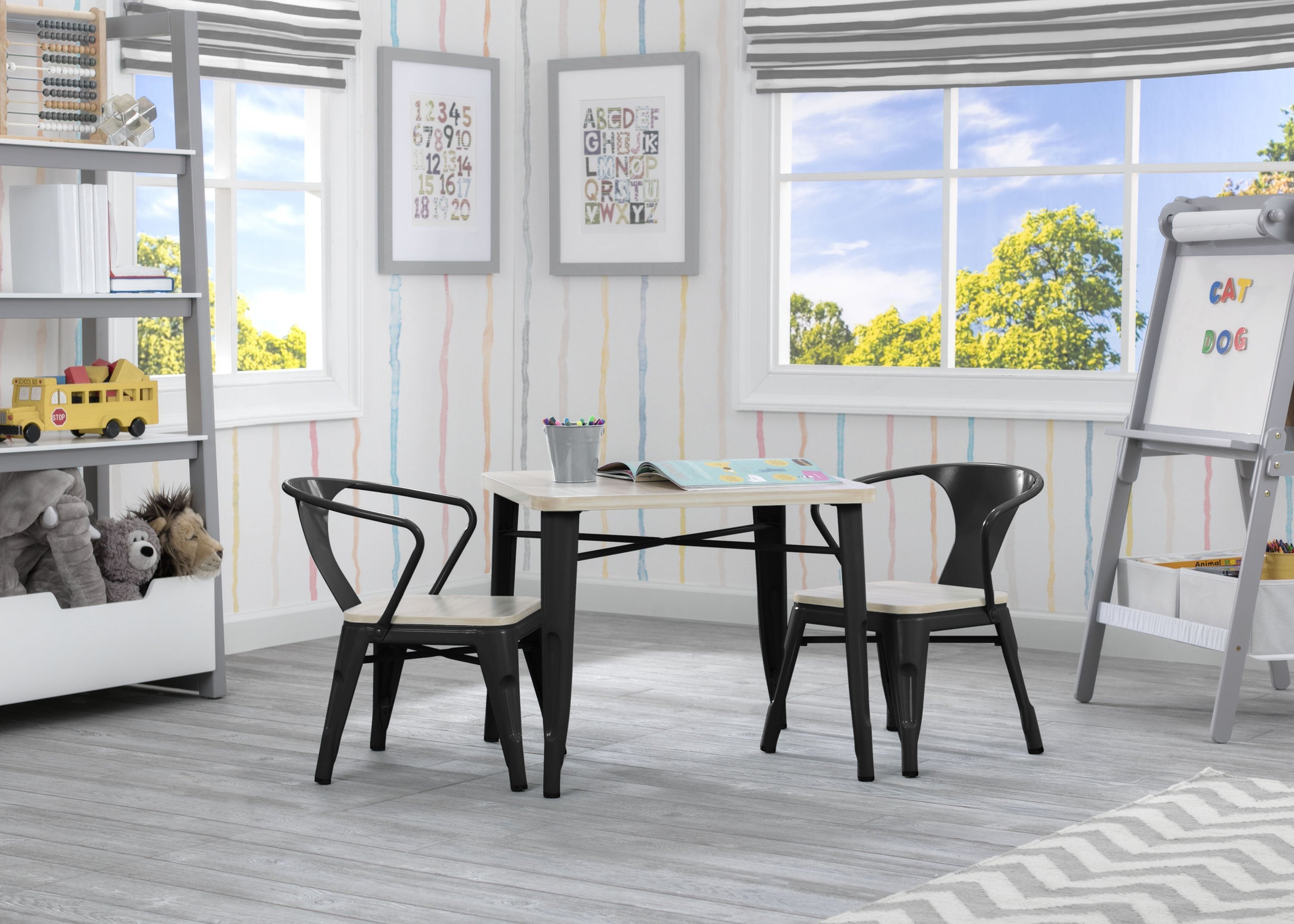 Bistro Kids Play Table - Adjustable Height Activity Table for Toddlers & Children - Perfect for Playroom, Classroom, and Home Learning Activities