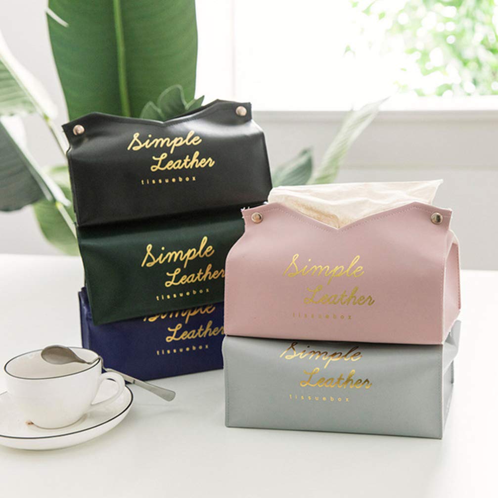1pc PU Leather Napkin Holder Box - Stylish Paper Towel & Napkin Storage Container for Kitchen, Dining Table, Office, and Restaurant Use