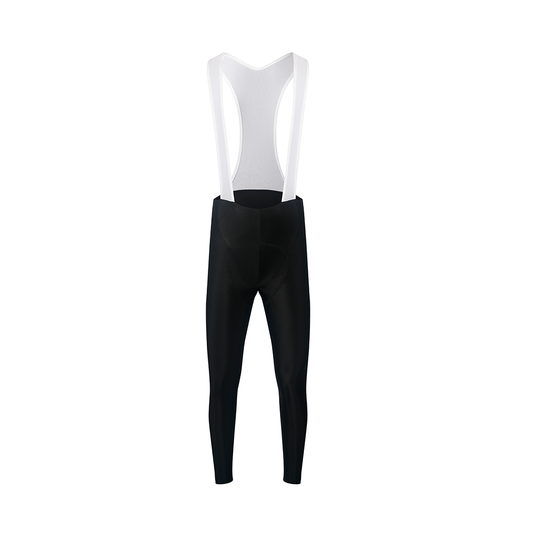 High-Performance Black Training Bib Tights for Cycling & Running – Breathable & Comfortable for Intense Workouts