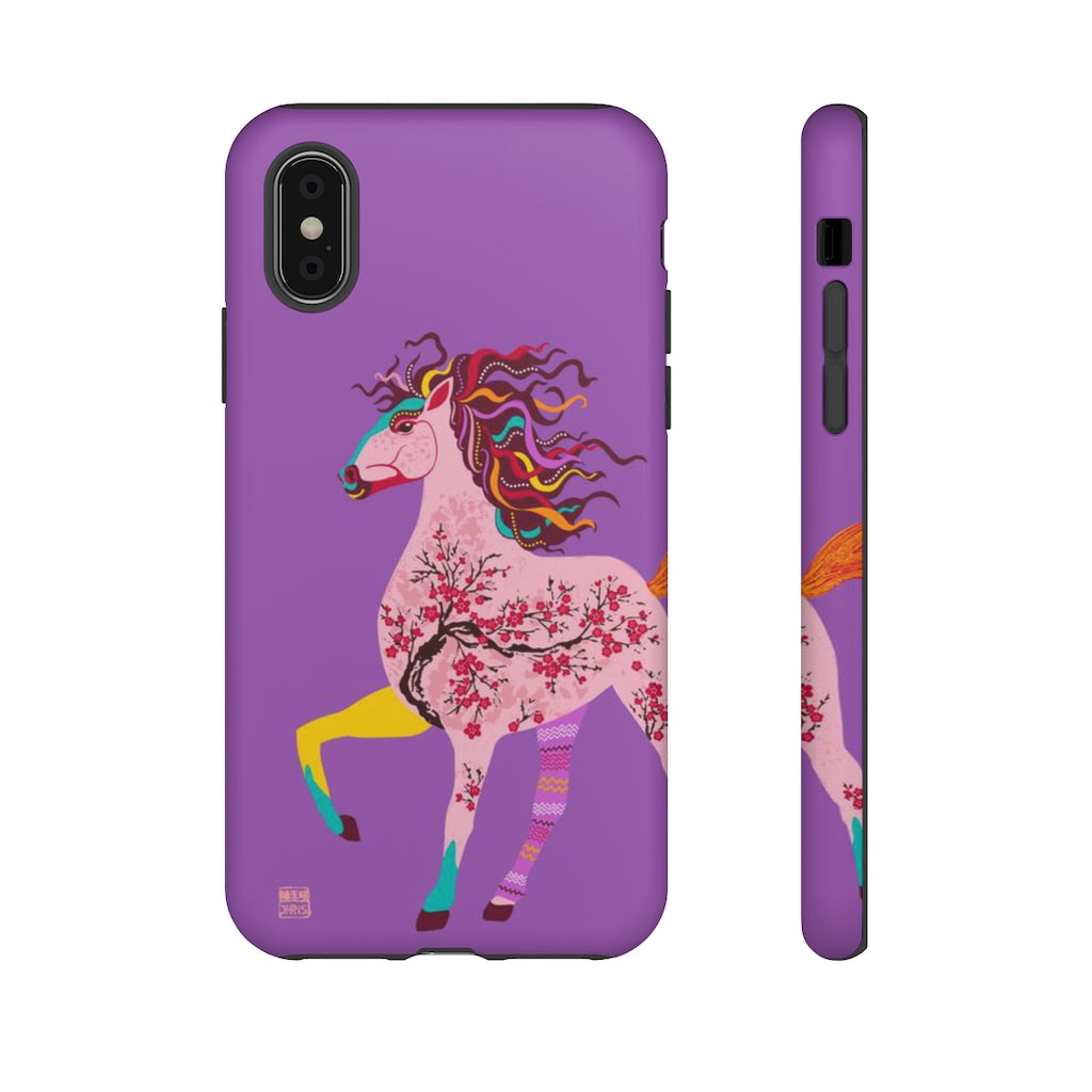 Chinese Zodiac Horse Phone Case - Durable & Stylish Cover for iPhone & Samsung - Perfect for Lunar New Year & Zodiac Enthusiasts