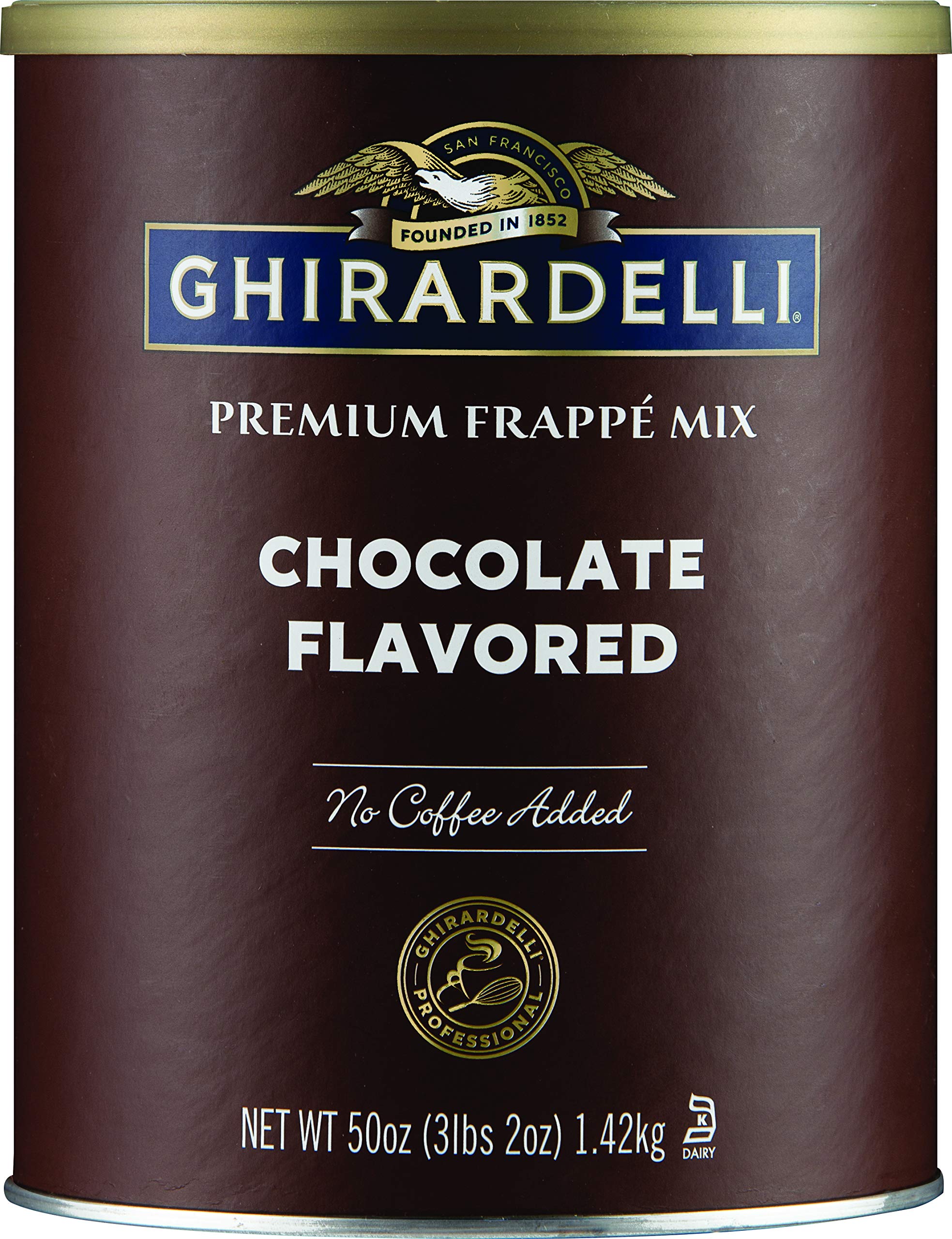 Ghirardelli Double Chocolate Frappe - 50oz Can for Coffee Lovers