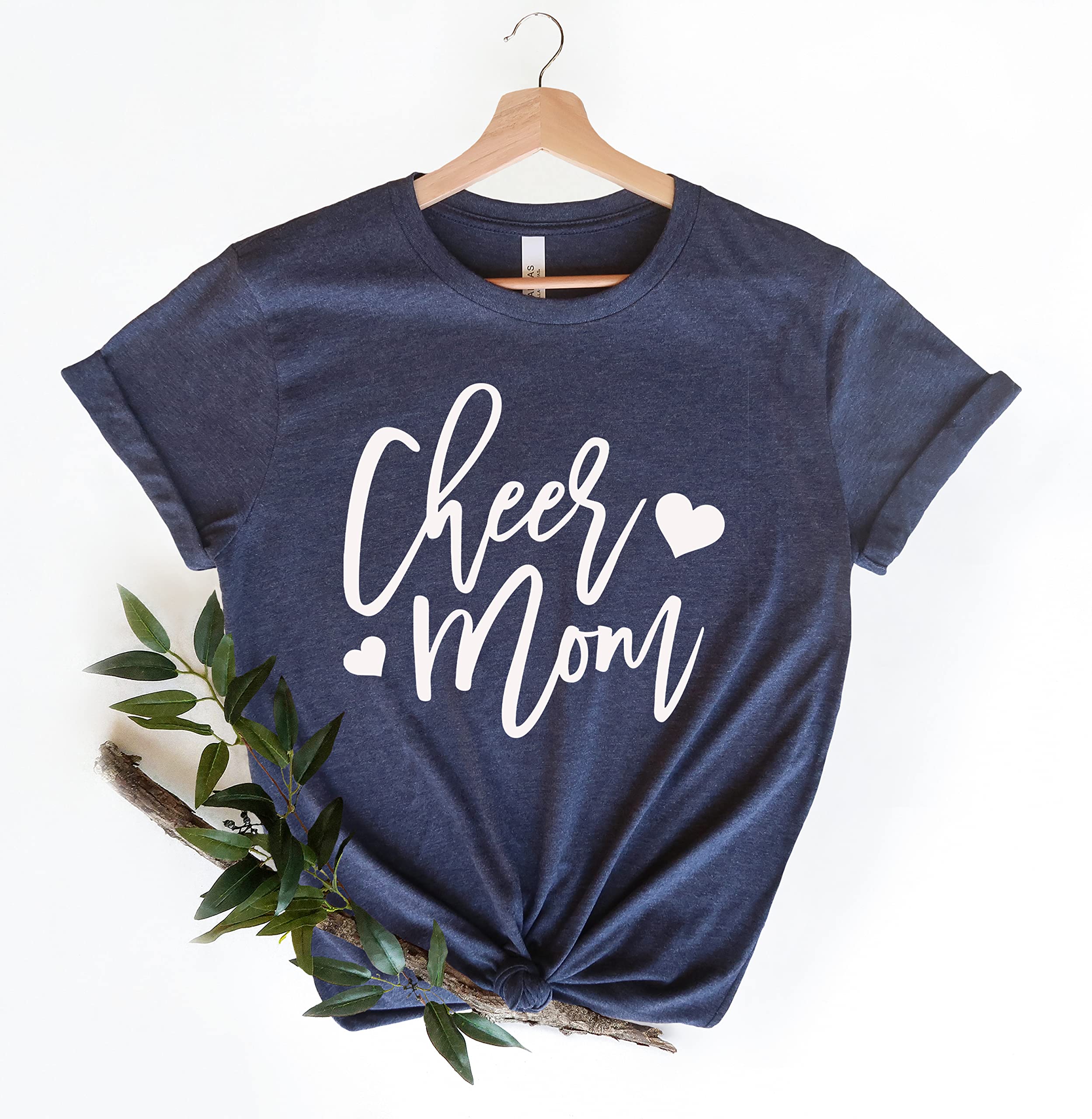 Cheer Mom T-Shirt - Perfect Mother's Day & Birthday Gift for Women - Comfortable Cotton Tee for Cheerleading Moms, Sports Events & Casual Wear
