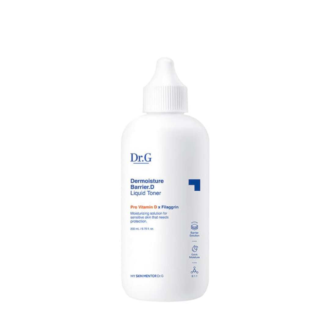 DR.G DERMOISTURE BARRIER D LIQUID TONER 200ml - Hydrating Facial Toner for Dry & Sensitive Skin | Korean Skincare | Alcohol-Free Moisturizing Toner | Perfect for Daily Skincare Routine & Post-Cleansing Hydration