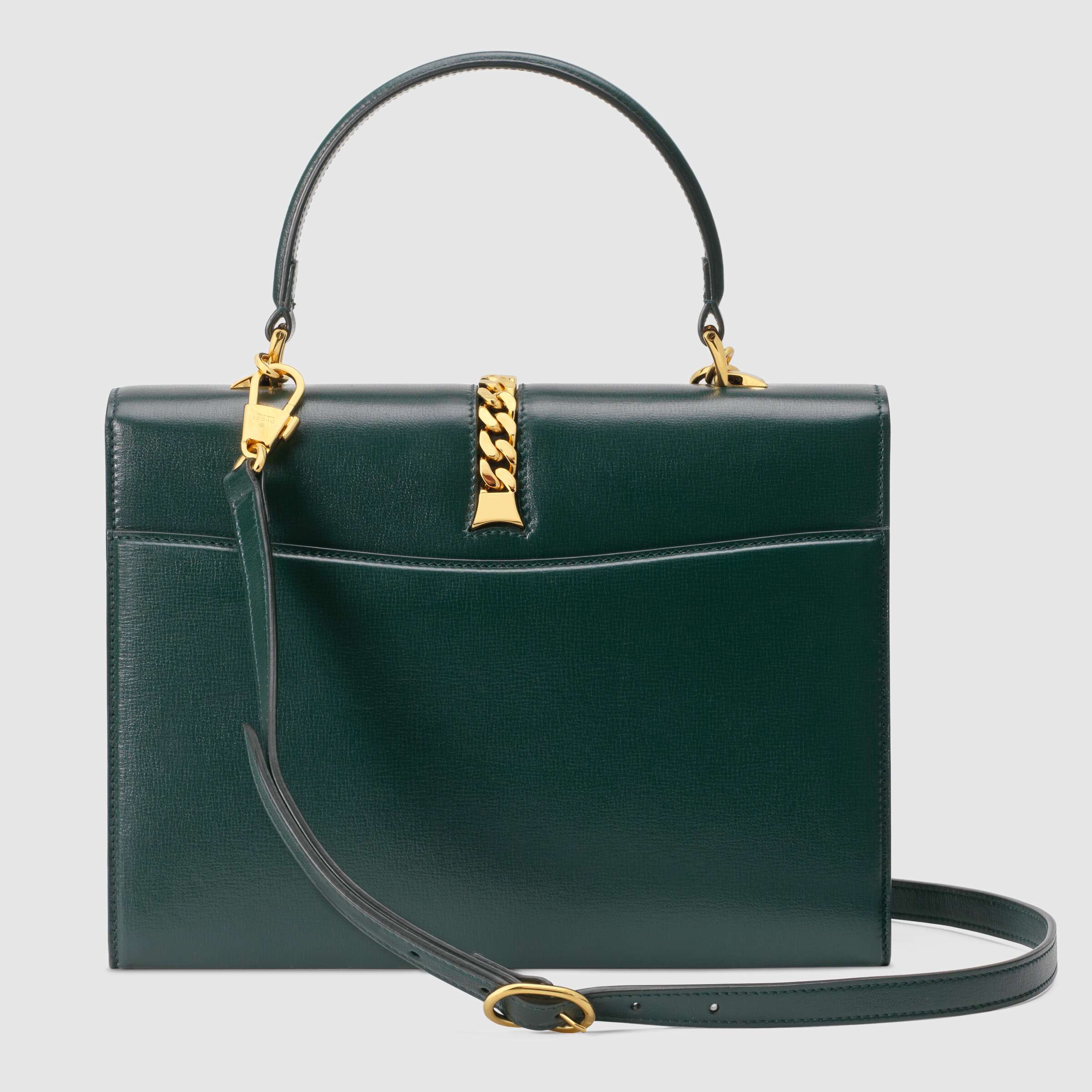 Gucci Sylvie 1969 Small Top Handle Bag in Green - Luxury Leather Crossbody Purse for Women, Perfect for Work, Date Night & Special Occasions