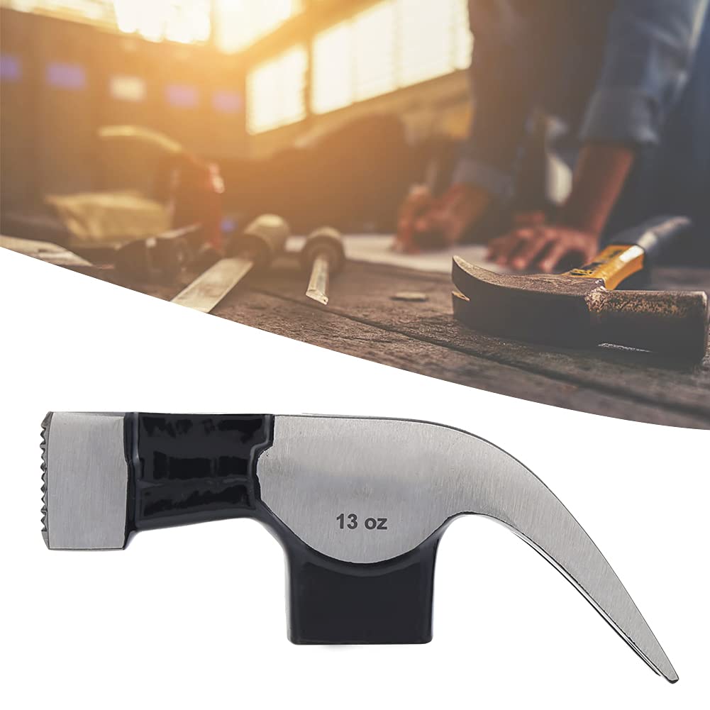 YWBL-WH 13oz Double Fork Claw Hammer - Professional Carpenter Hammer with Bend Angle Design for Woodworking, Home Improvement & DIY Projects | Perfect for Framing, Demolition & Nail Removal