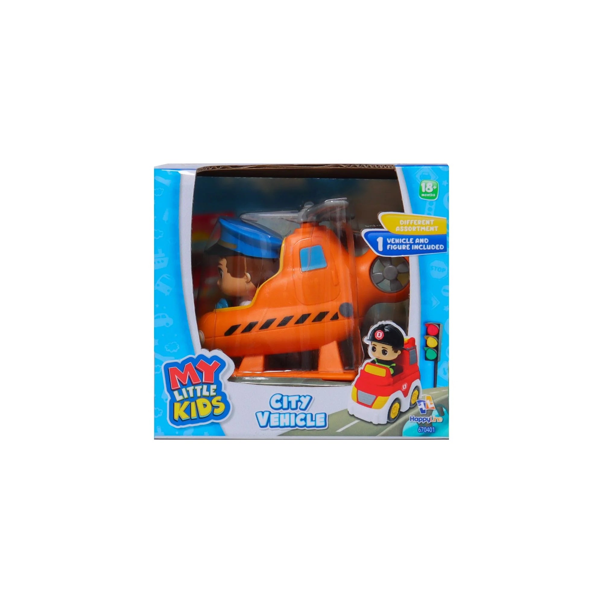 My Little Kids Small City Vehicle Assorted Styles - Toy Cars for Toddlers & Preschoolers - Perfect for Pretend Play, Birthday Gifts & Early Learning