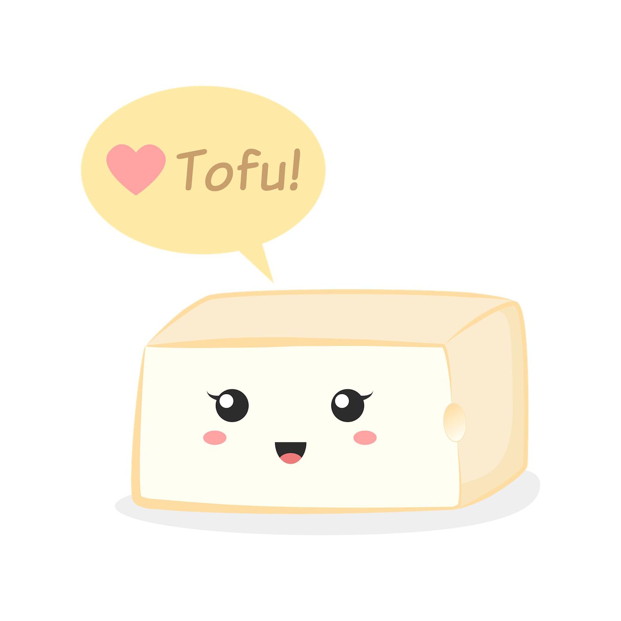 Kawaii Tofu Sticker - Funny 'Love Tofu' Car Decal for Bumpers & Laptops | Waterproof Vinyl Sticker for Cars, Laptops, Water Bottles | Cute Japanese Food Themed Gift
