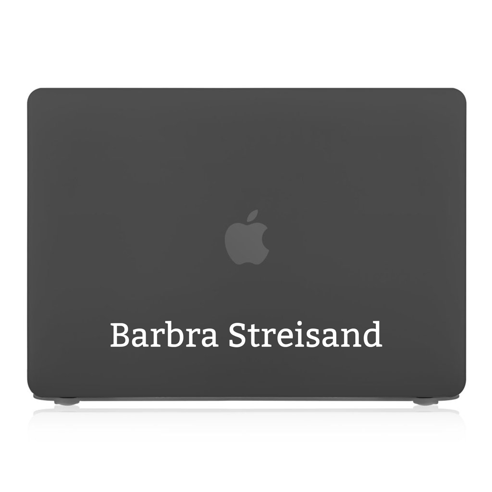 Durable MacBook Hardshell Case with Modern Signature Design - Protective Cover for MacBook Air/Pro - Perfect for Work, Travel & School Use