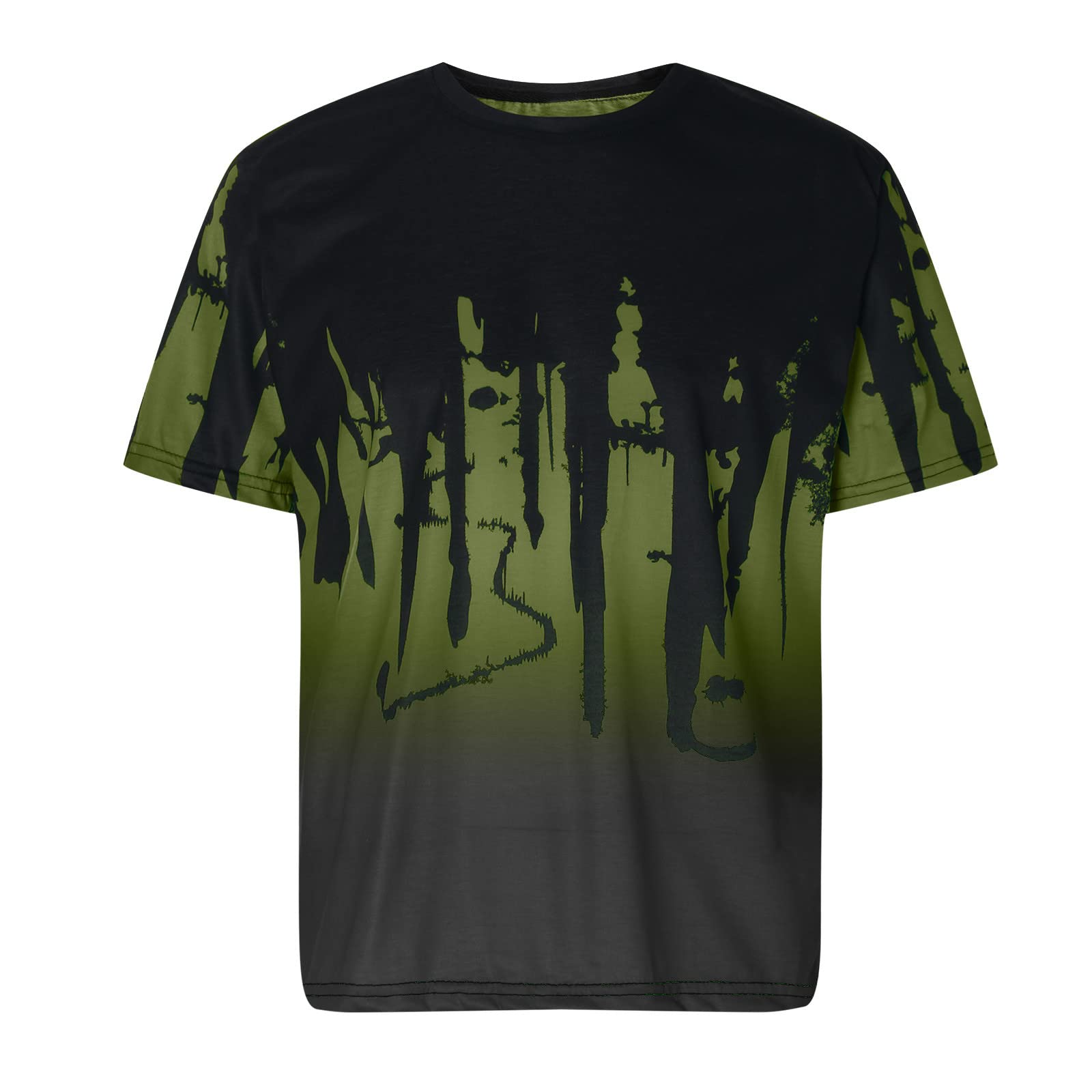 Men's Tie Dye Graphic T-Shirt - Slim Fit Crewneck Short Sleeve Casual Muscle Tee for Summer Outfits, Streetwear & Festival Fashion