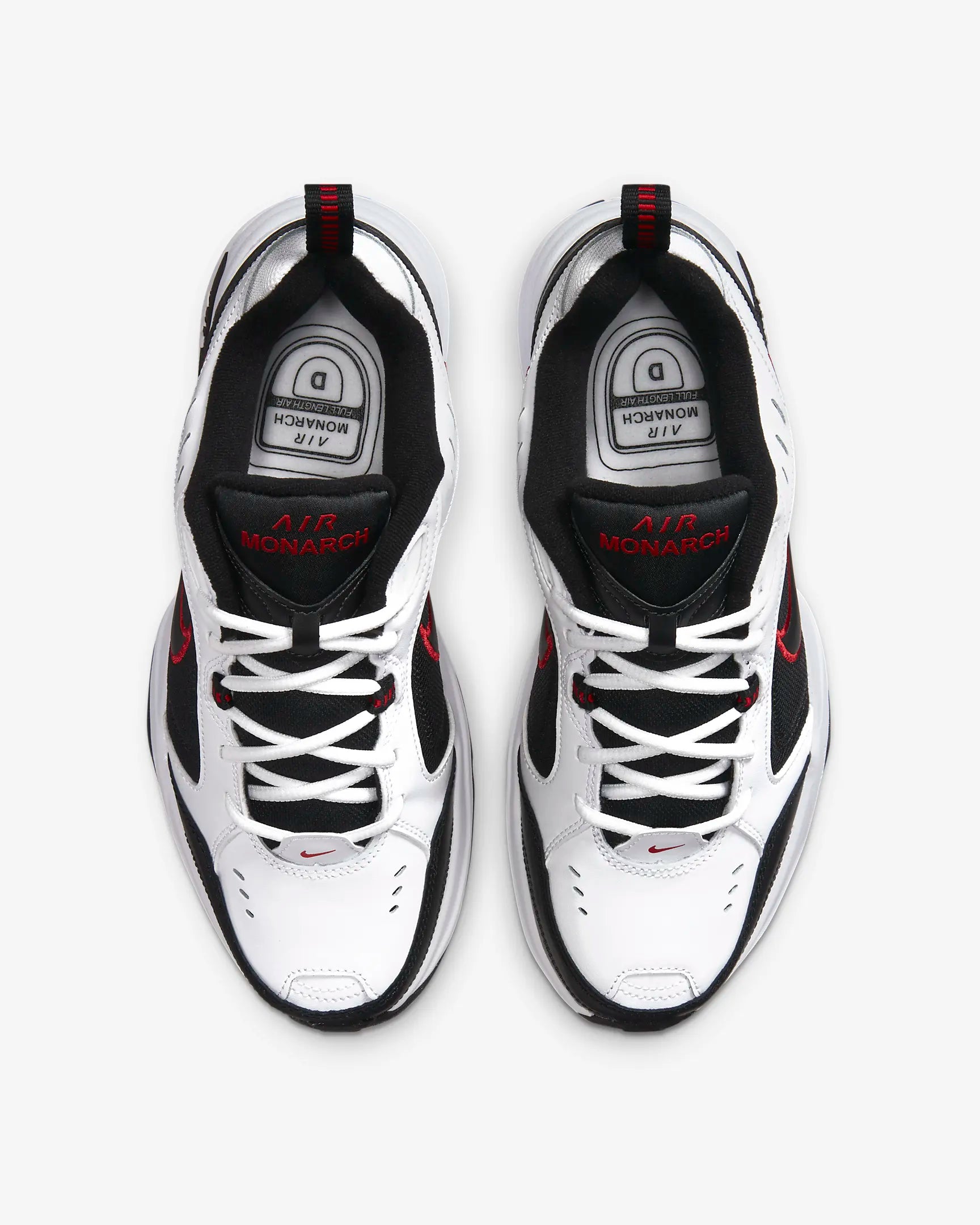 Nike Men's Air Monarch IV Running Shoes - White/Black (Size 101) - Comfortable Athletic Sneakers for Jogging, Gym & Casual Wear