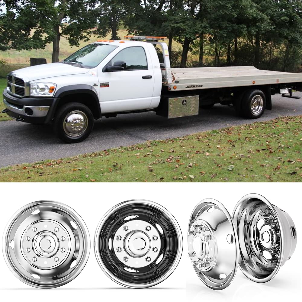 Polished Stainless Steel Dually Wheel Simulator 19.5