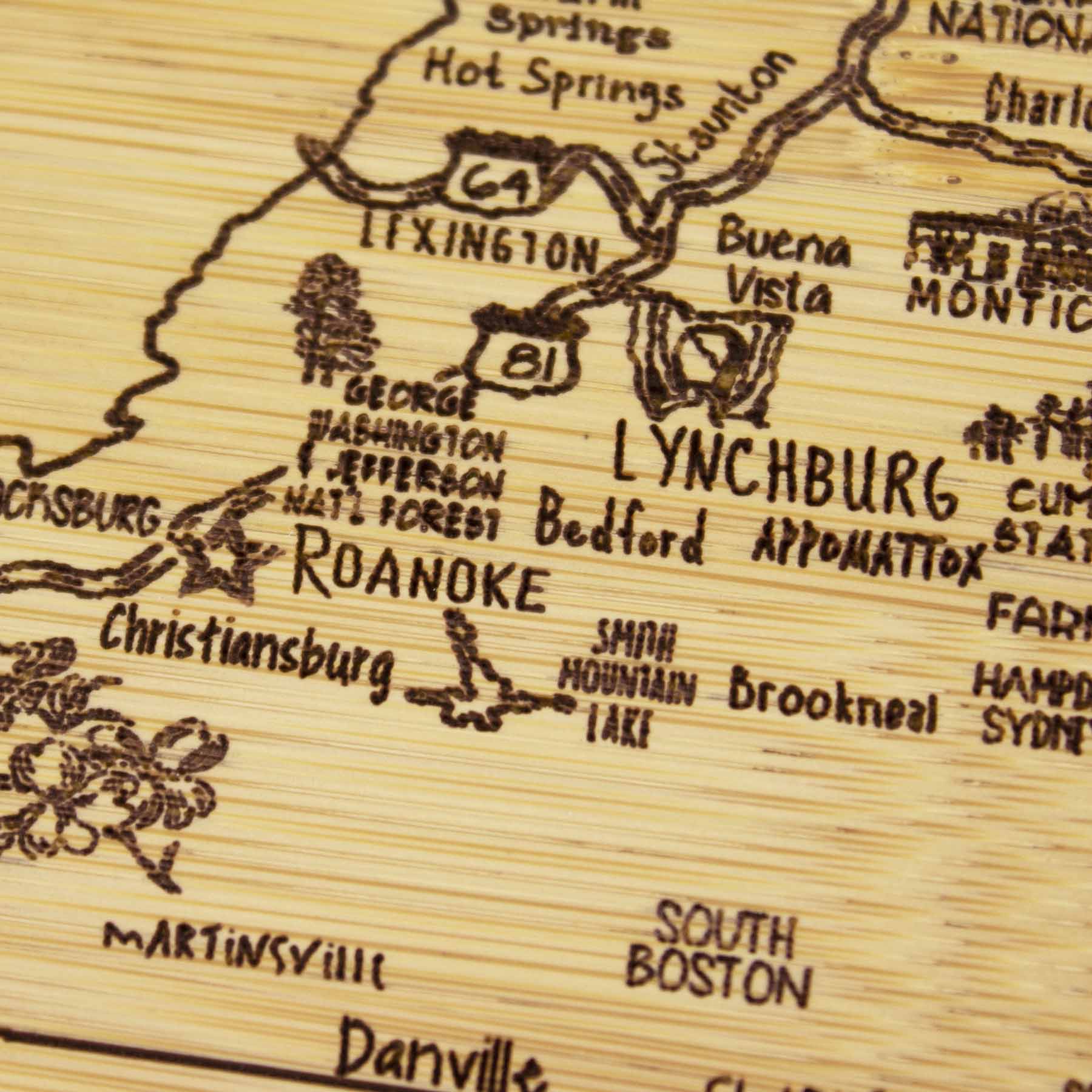 Premium Virginia Wood Cutting Board - 11