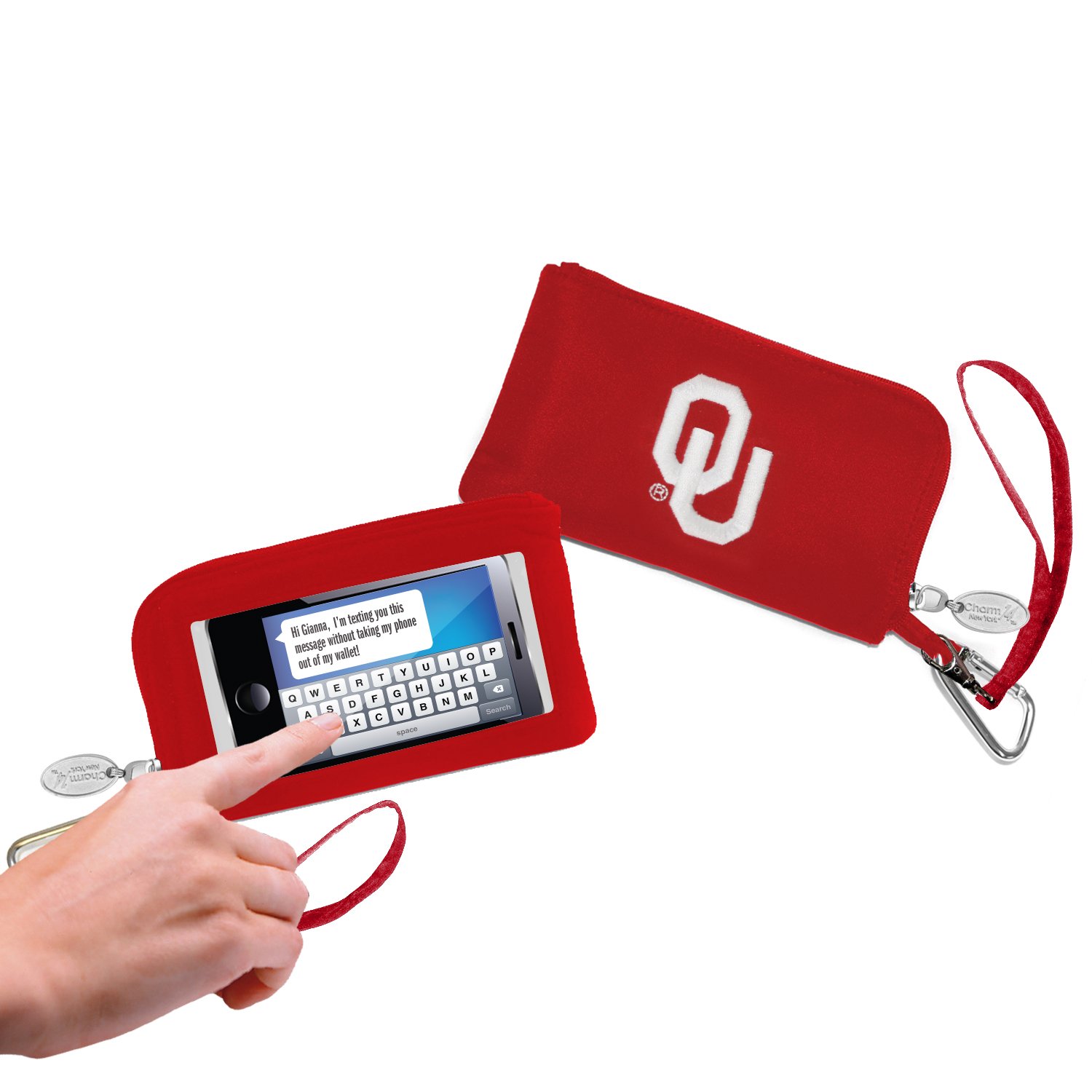 Charm14 NCAA Women's Phone Wallet - Stylish Crossbody Card Holder for iPhone, Credit Cards & Cash - Perfect for College Games, Shopping & Travel