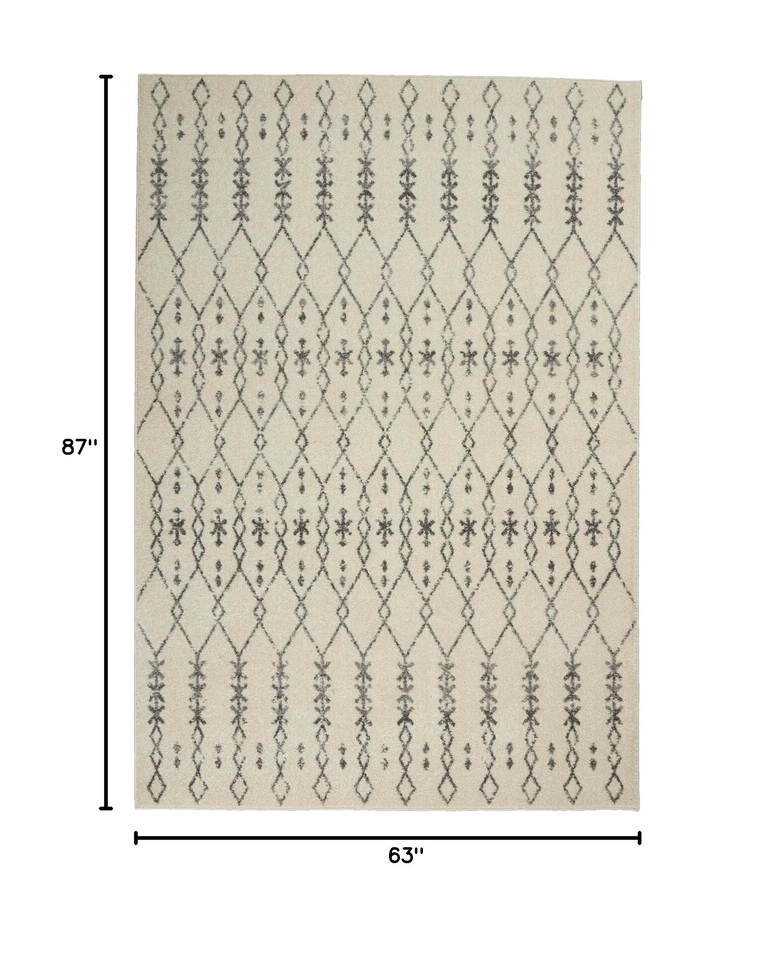 Nourison Passion Transitional Ivory/Grey 5'3