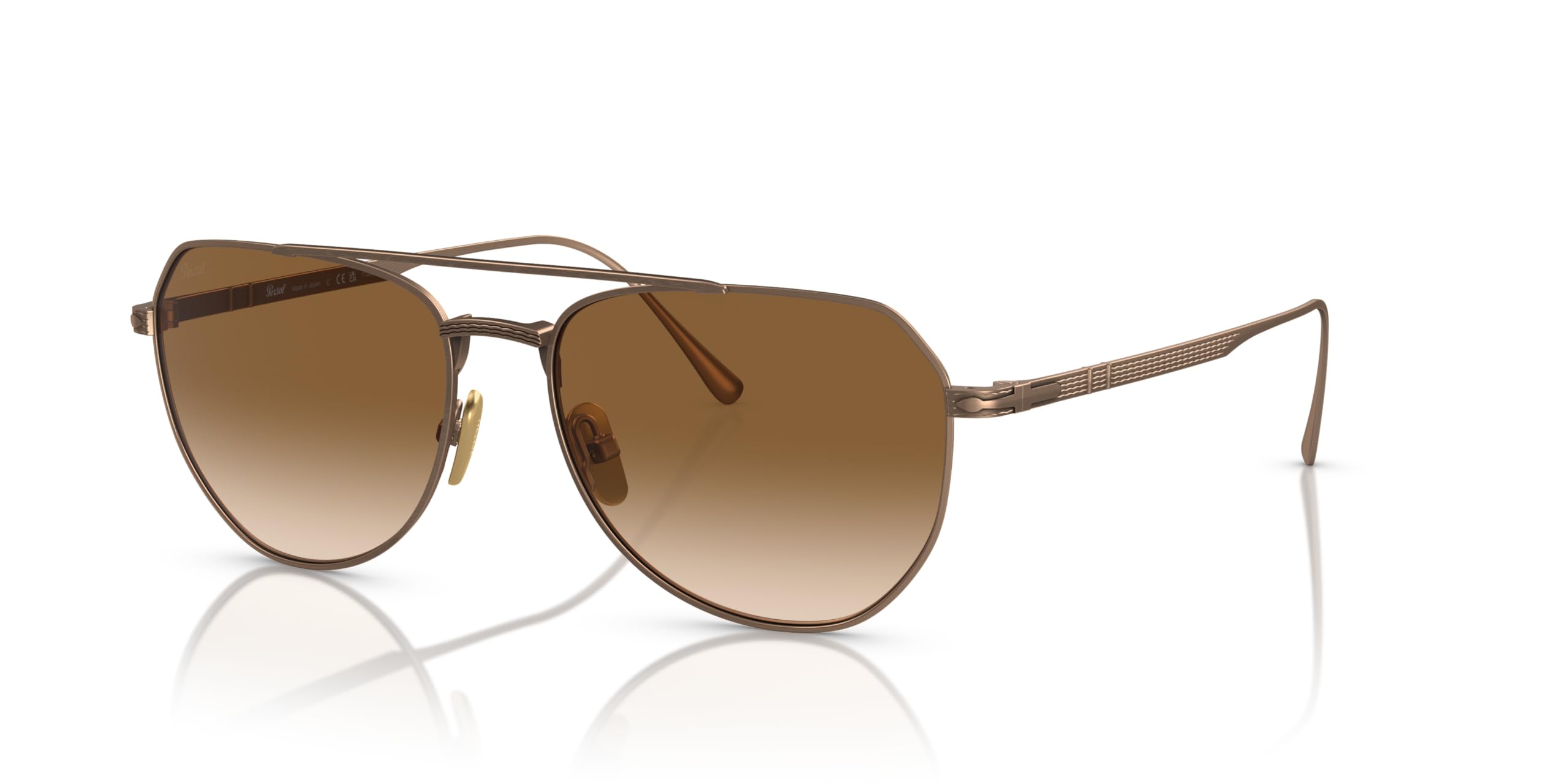 Persol PO5003ST Round Sunglasses for Men & Women - Classic Vintage Style UV Protection - Perfect for Driving, Travel & Outdoor Activities