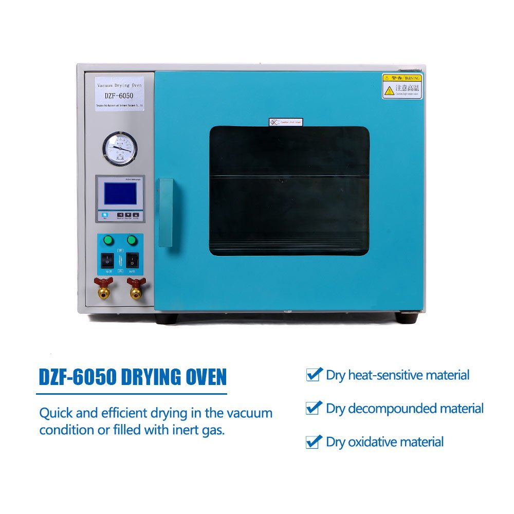 1.9 Cu Ft 55L Digital Vacuum Drying Oven - Stainless Steel Heating Chamber for Lab, Jewelry & Electronics | Industrial & Scientific Use