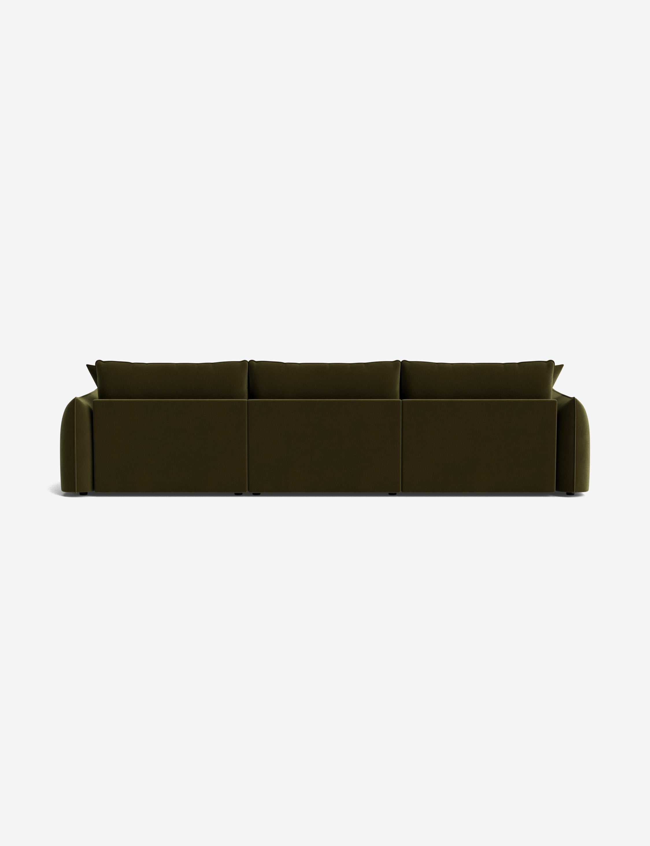 Balmer Sectional Sofa with Ottoman - Modern L-Shaped Couch Set for Living Room, Lounge & Home Theater - Comfortable Fabric Sofa with Chaise & Storage Ottoman