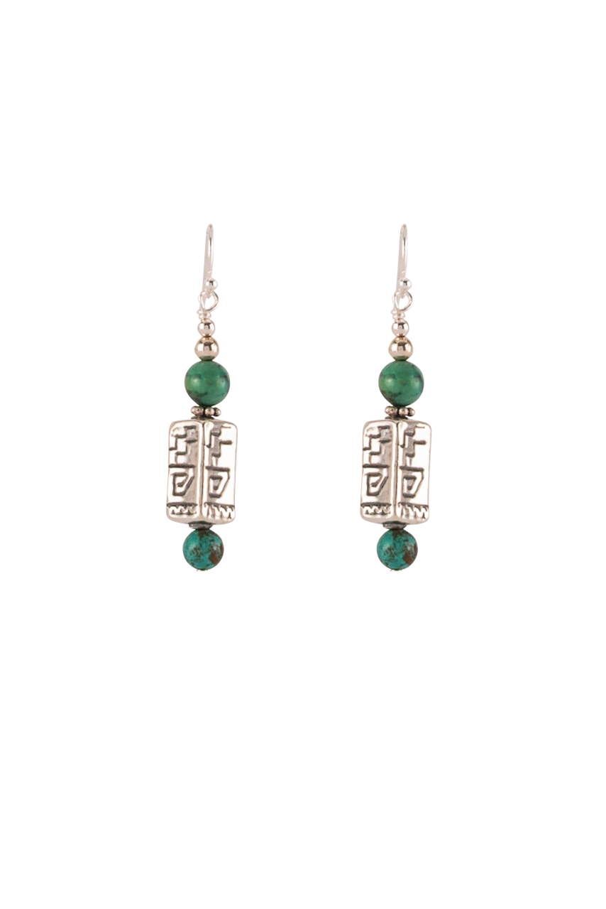 Turquoise Bale Jewelry Set for Women - Handmade Sweet Tea Style Necklace & Earrings - Perfect for Boho Fashion, Weddings & Special Occasions