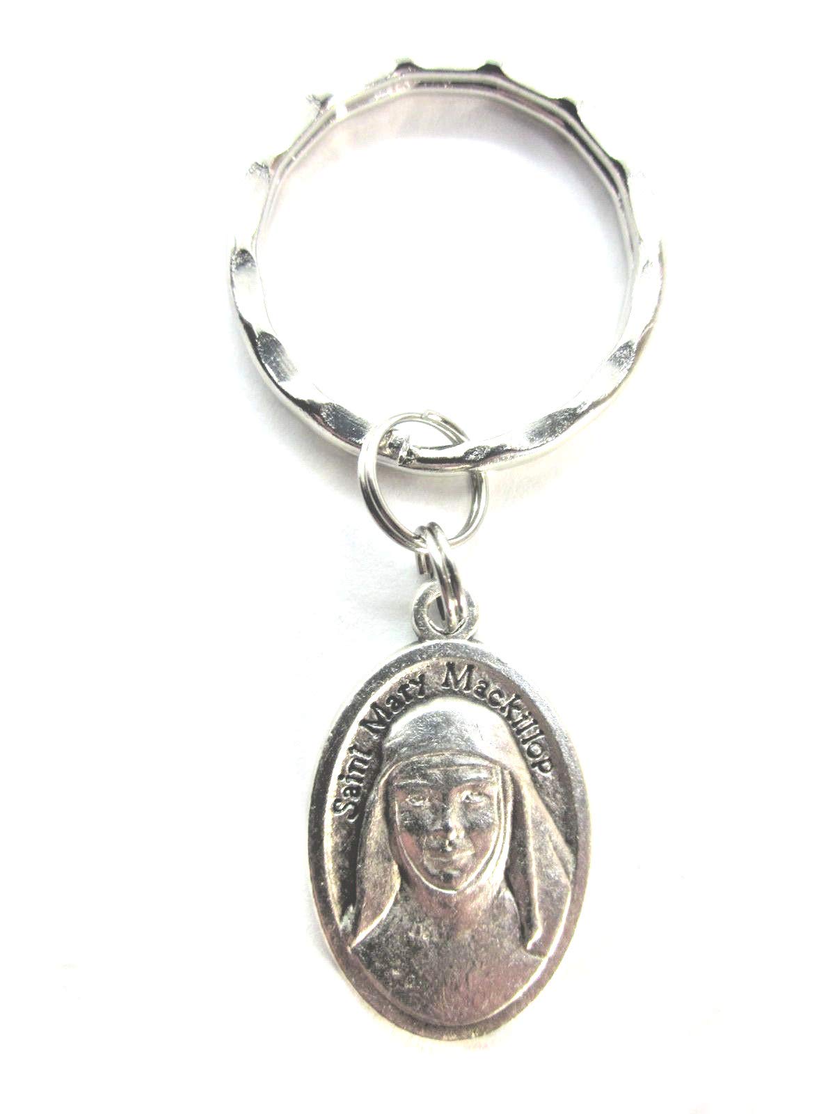 St. Mary of the Cross MacKillop Medal Italy Keychain - Religious Catholic Gift with Prayer Card & Gift Box - Perfect for Baptism, First Communion & Faithful Everyday Carry